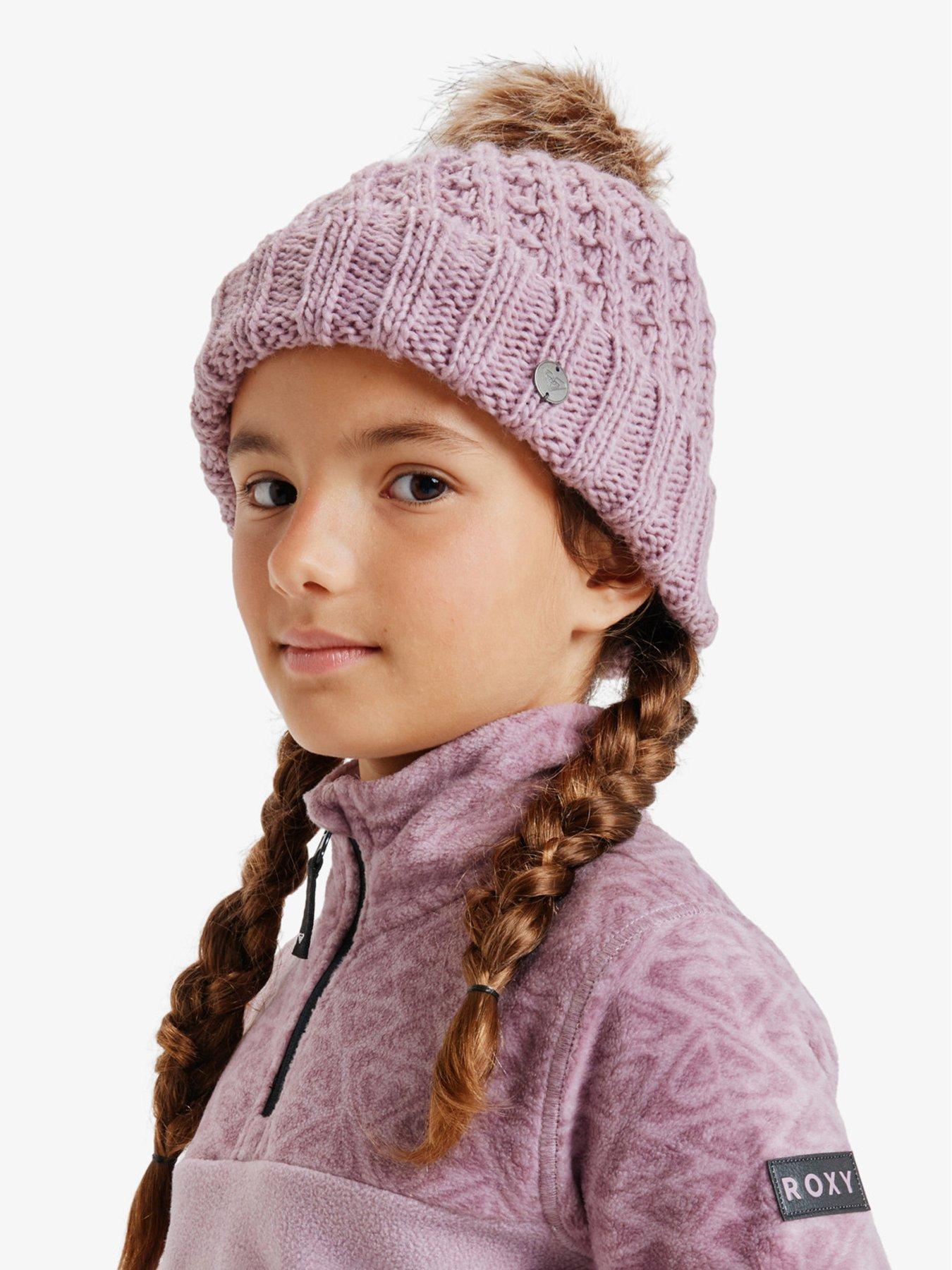 Image 2 of 4 of Roxy Junior Girls Blizzard Beanie Hat - Purple