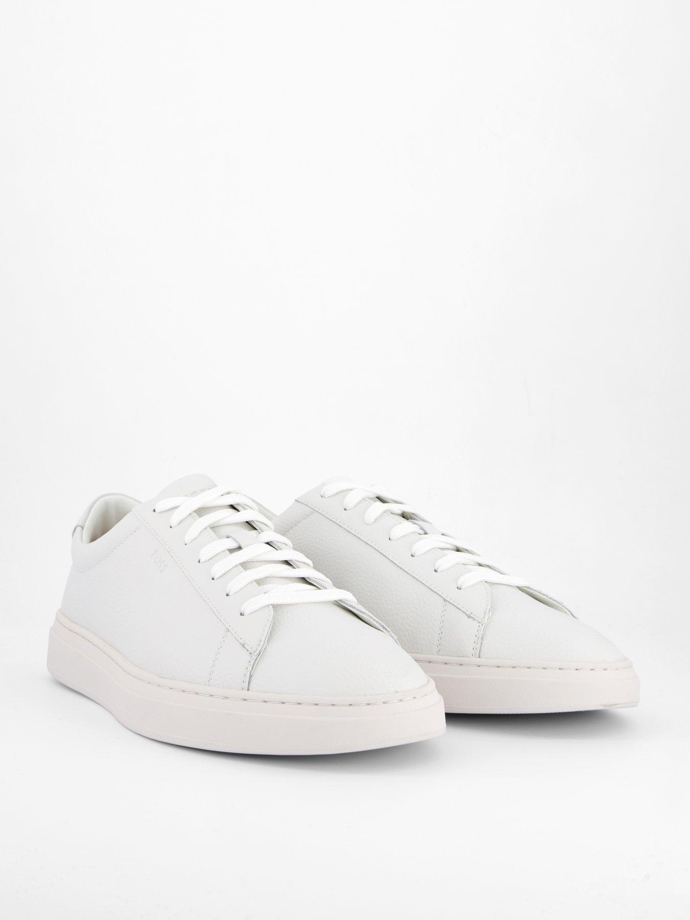 Image 6 of 7 of BOSS Kieran Tennis Leather Trainers - White