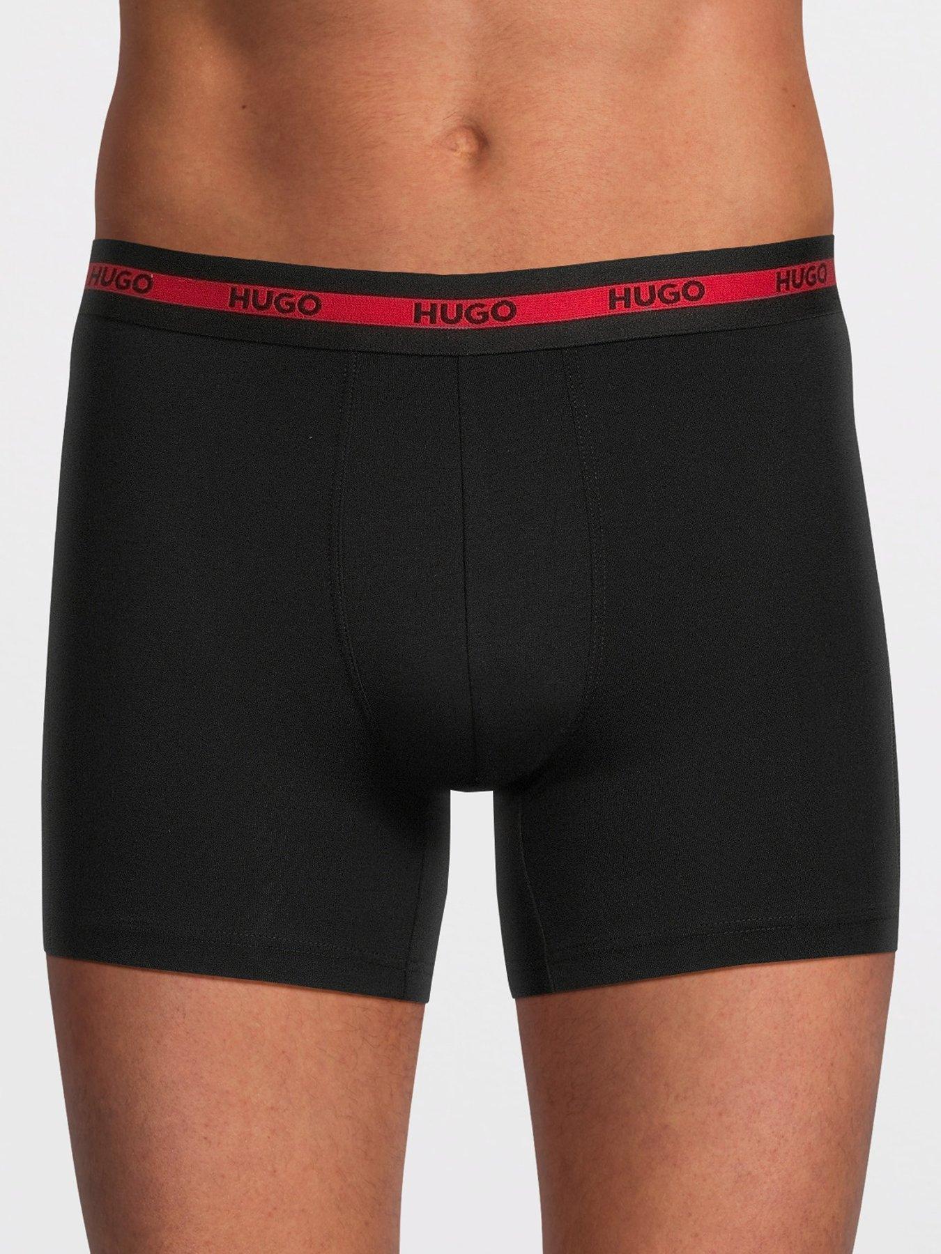 Image 2 of 3 of HUGO Bodywear 3 Pack Boxer Briefs - Assorted