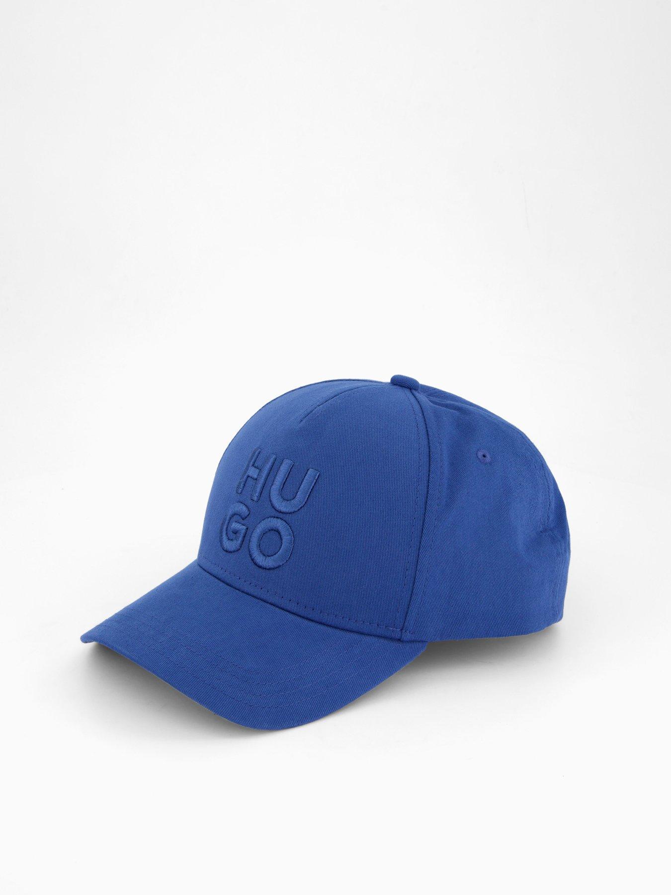 Image 2 of 4 of HUGO Jude-Stacked Logo Cap - Blue