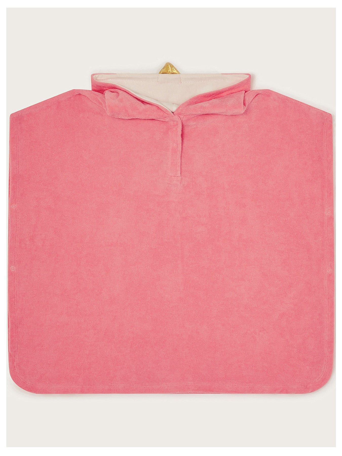 monsoon-baby-girls-flamingo-poncho-pink