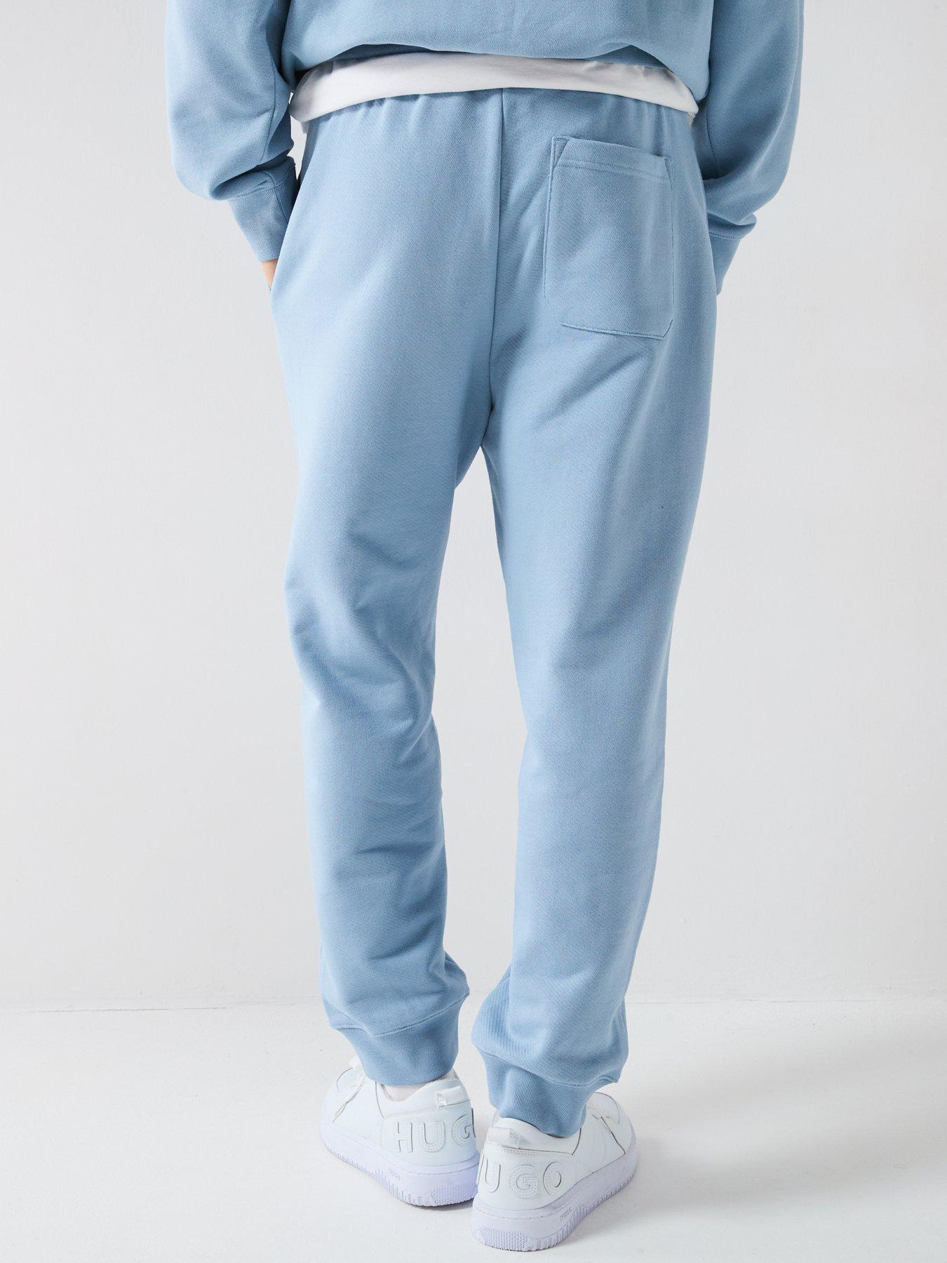 Image 2 of 6 of HUGO Blue Nevez Loose International Logo Joggers - Light Blue