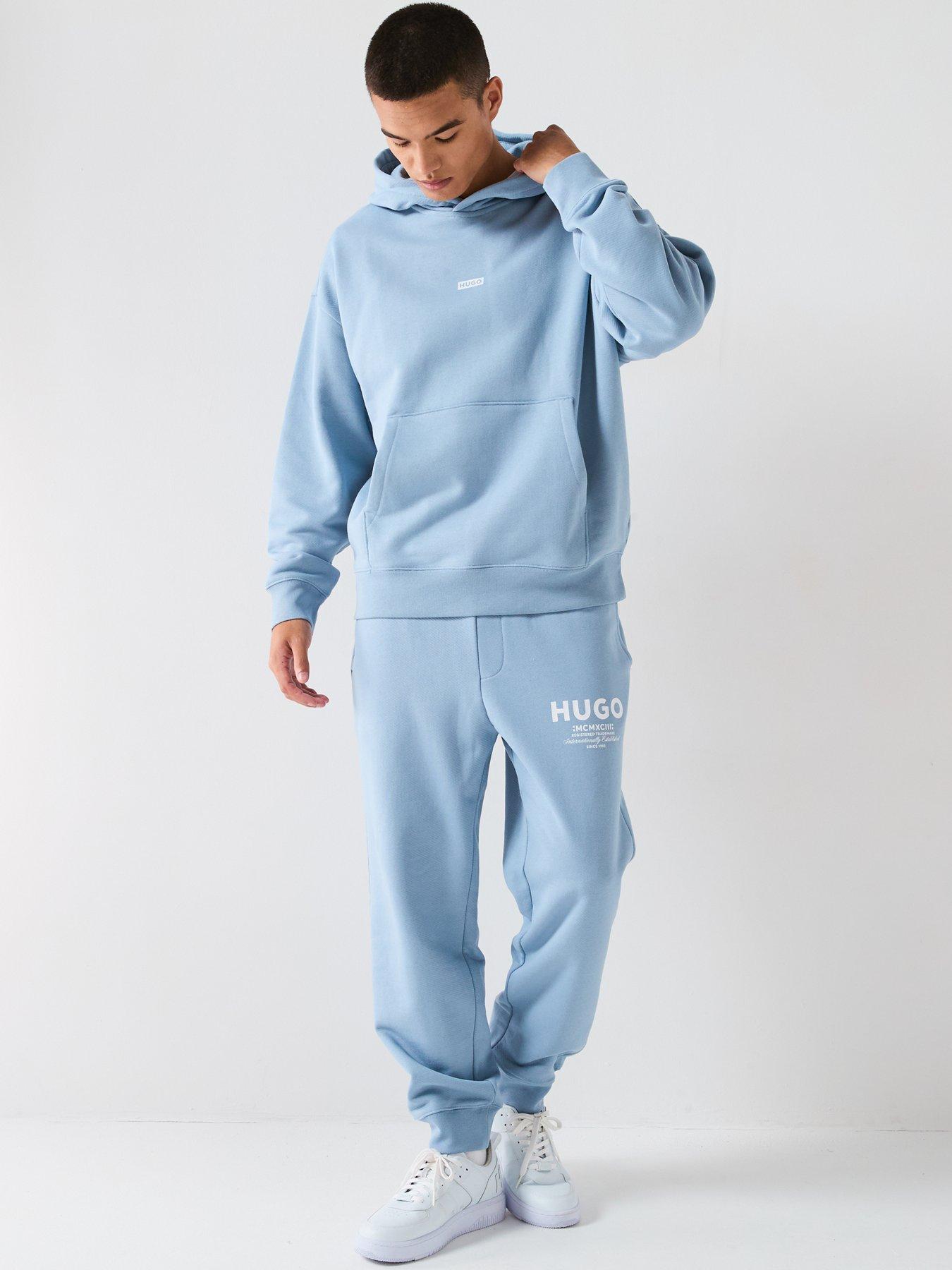 Image 6 of 6 of HUGO Blue Nevez Loose International Logo Joggers - Light Blue