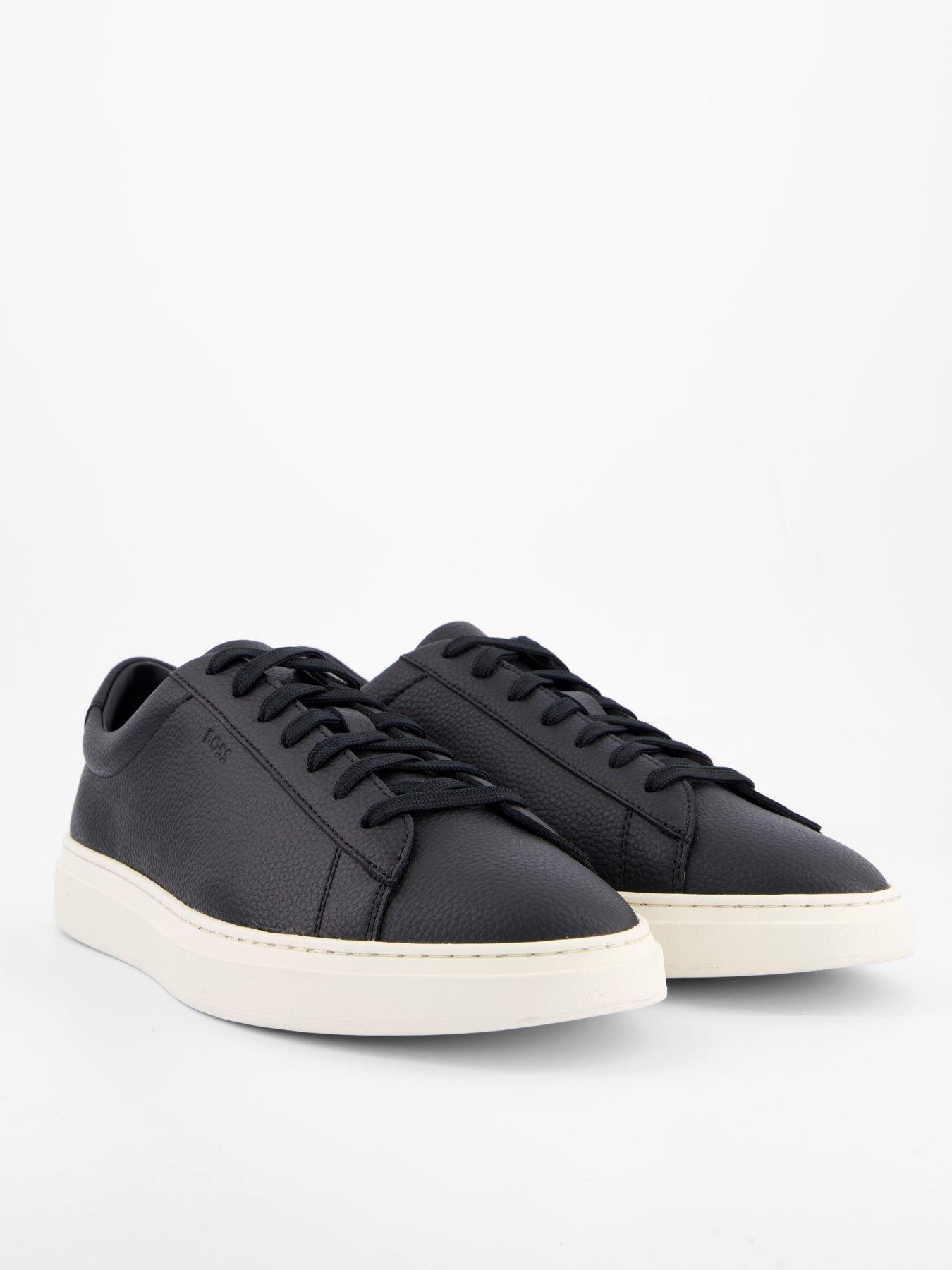 Image 5 of 7 of BOSS Kieran Tennis Leather Trainers - Black