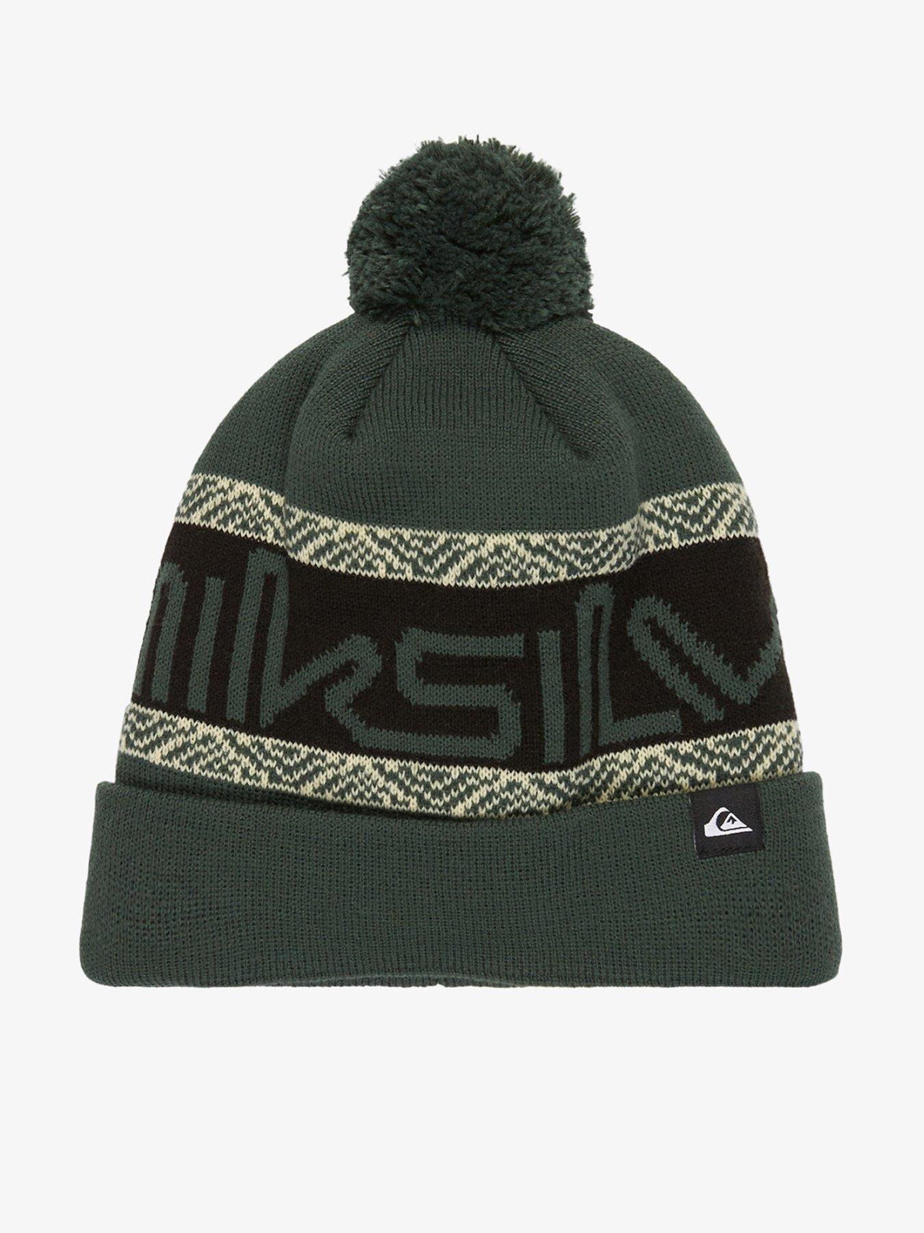 quiksilver-junior-boys-skiing-summit-beanie-hat-green