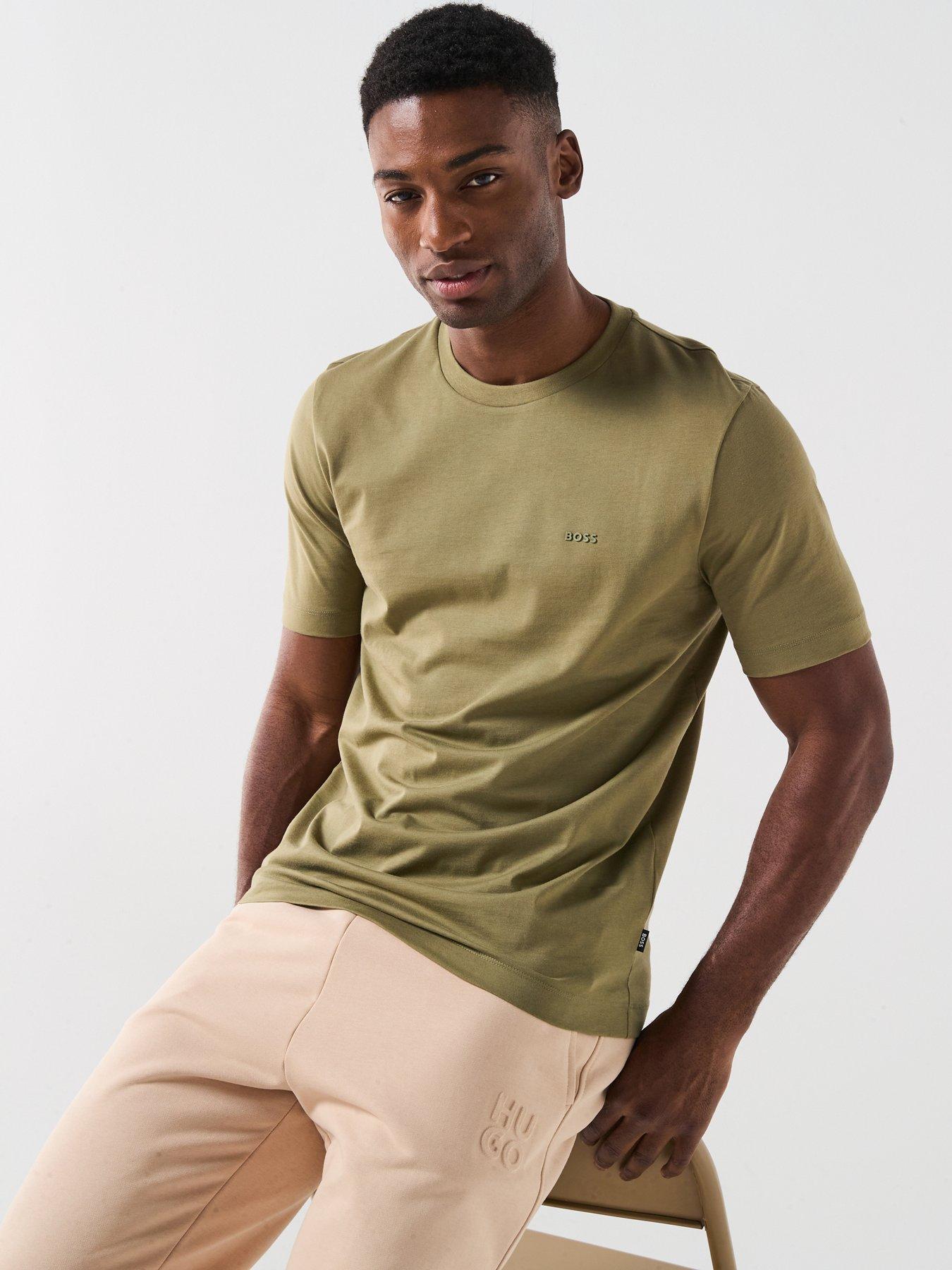 Image 4 of 6 of BOSS Thompson 01 Regular Fit T-Shirt - Khaki