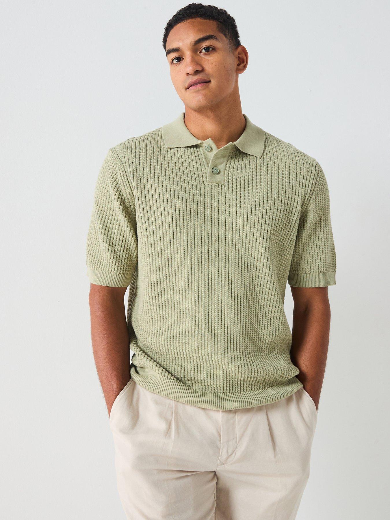 BOSS Akoppo Regular Fit Knitted Polo Shirt - Green