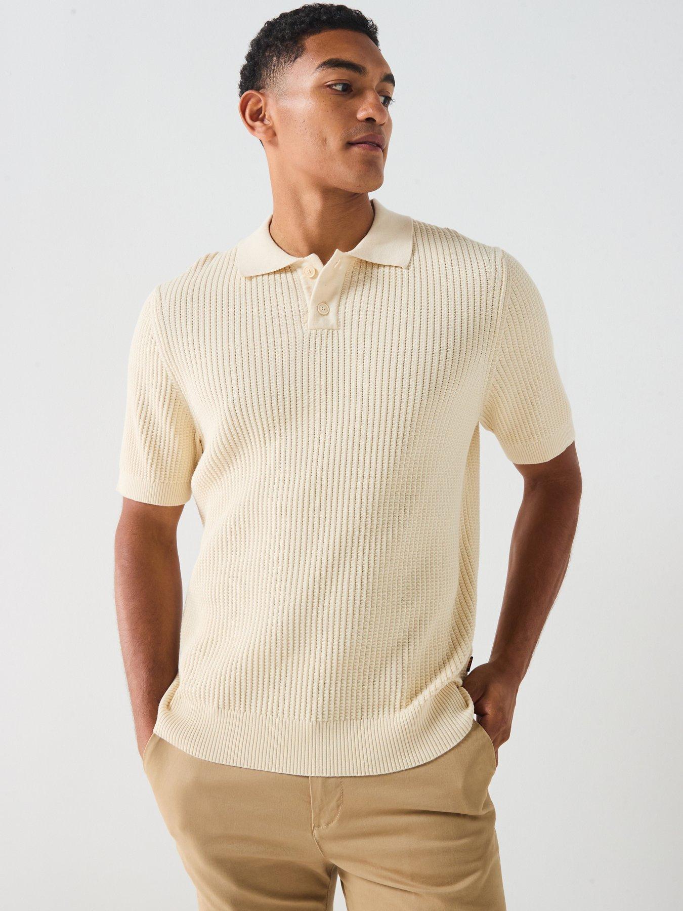 undefined Akoppo Knitted Polo Shirt - Beige