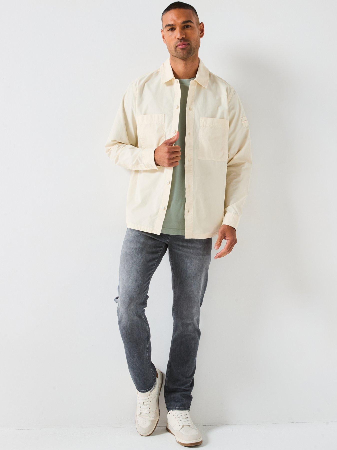  image of boss-h-delaware-slim-fit-jeans-grey