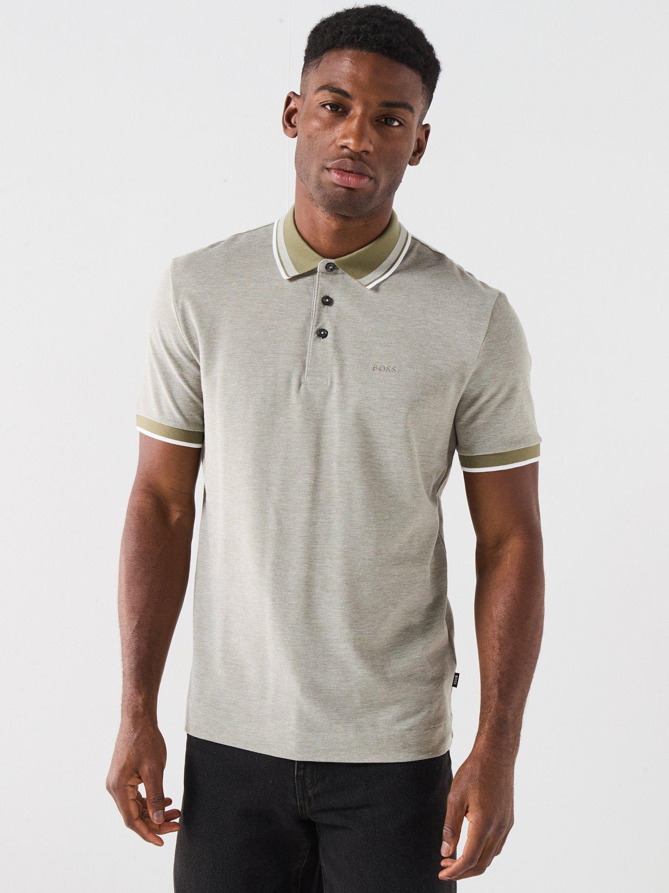 undefined Regular Fit Tipped Collar Polo Shirt - Green