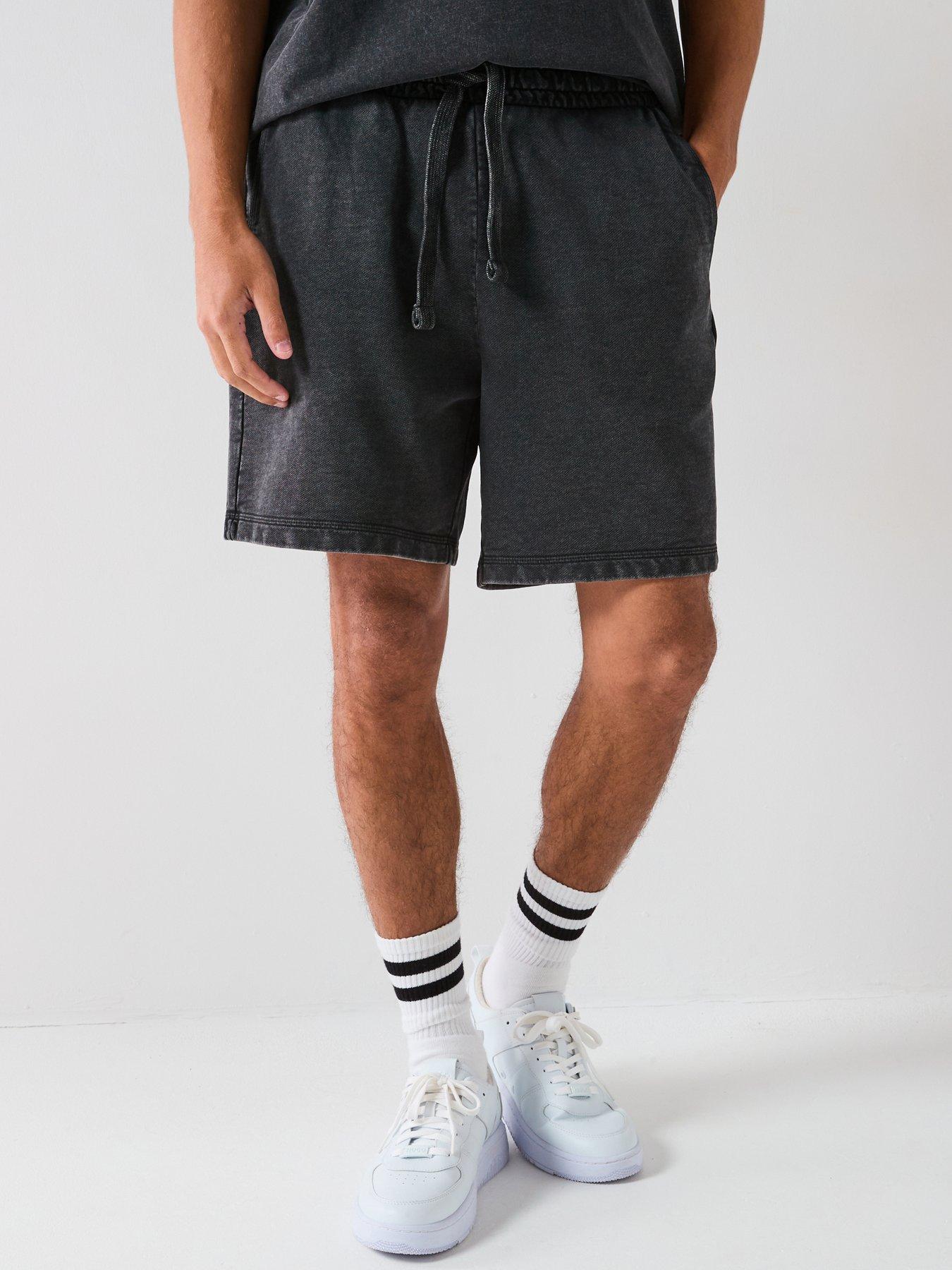 hugo-blue-nebusho-relaxed-fit-washed-jersey-shorts-black