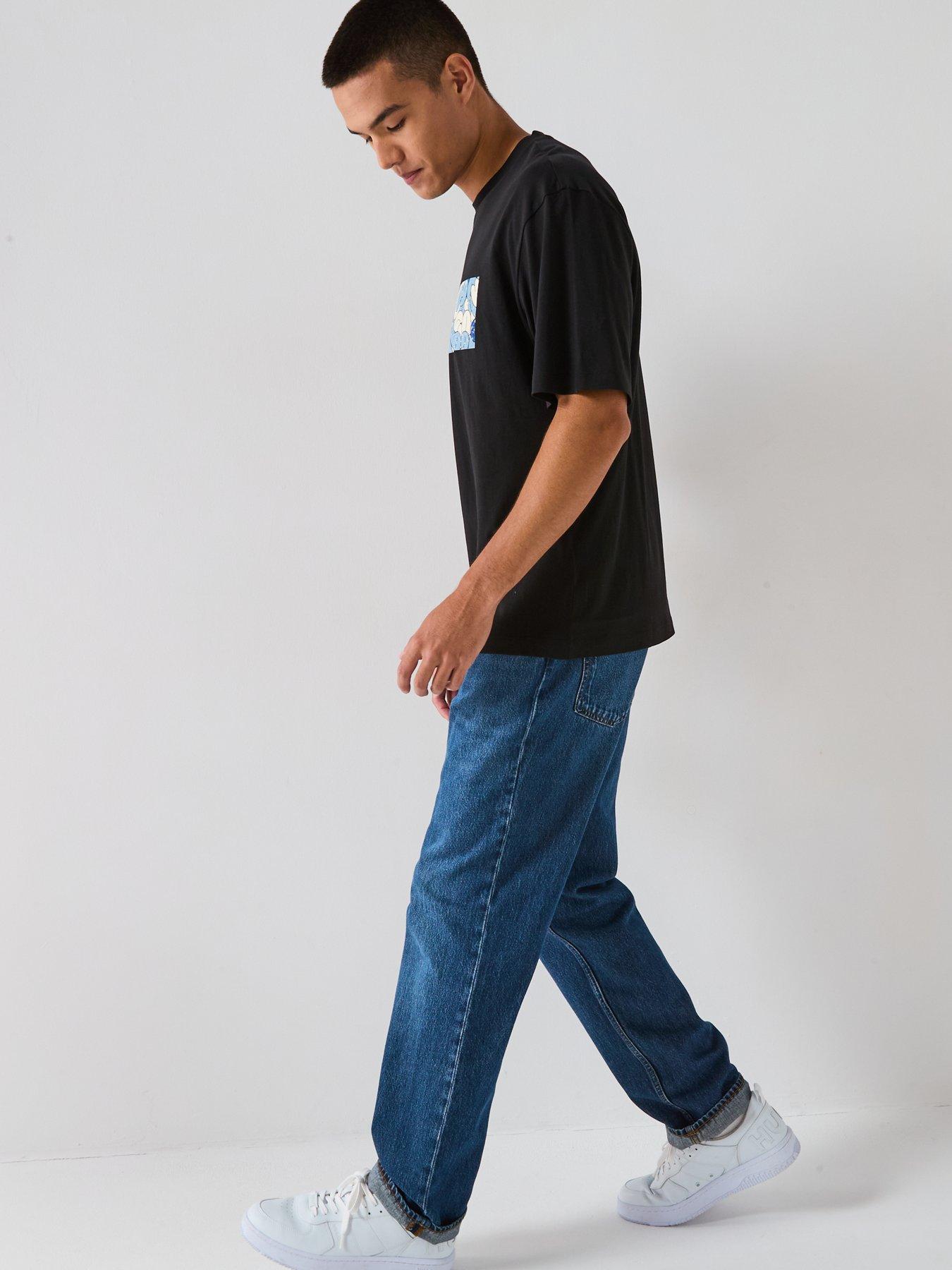 Image 3 of 6 of HUGO Blue Jonah Regular Fit Jeans - Navy