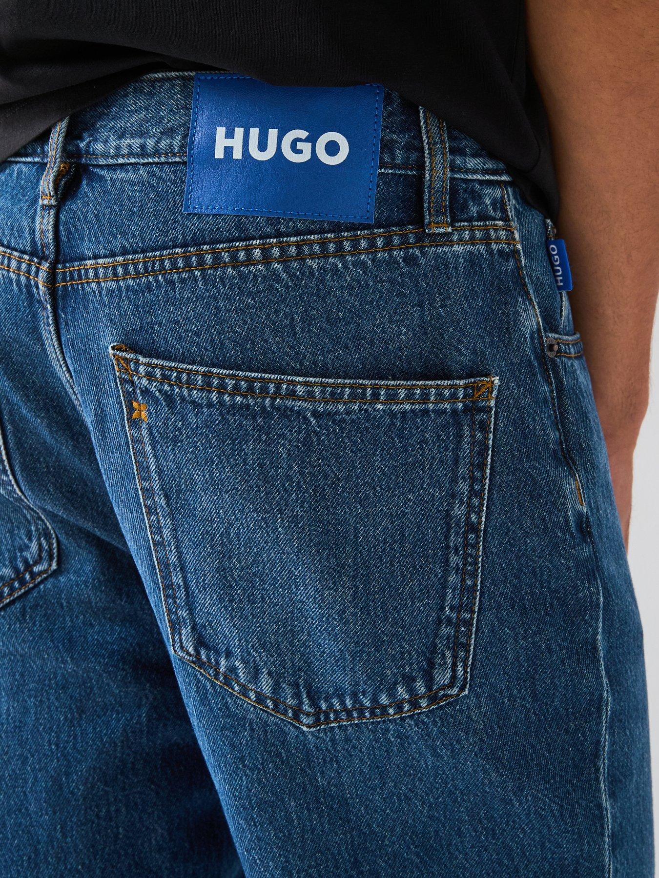 Image 5 of 6 of HUGO Blue Jonah Regular Fit Jeans - Navy