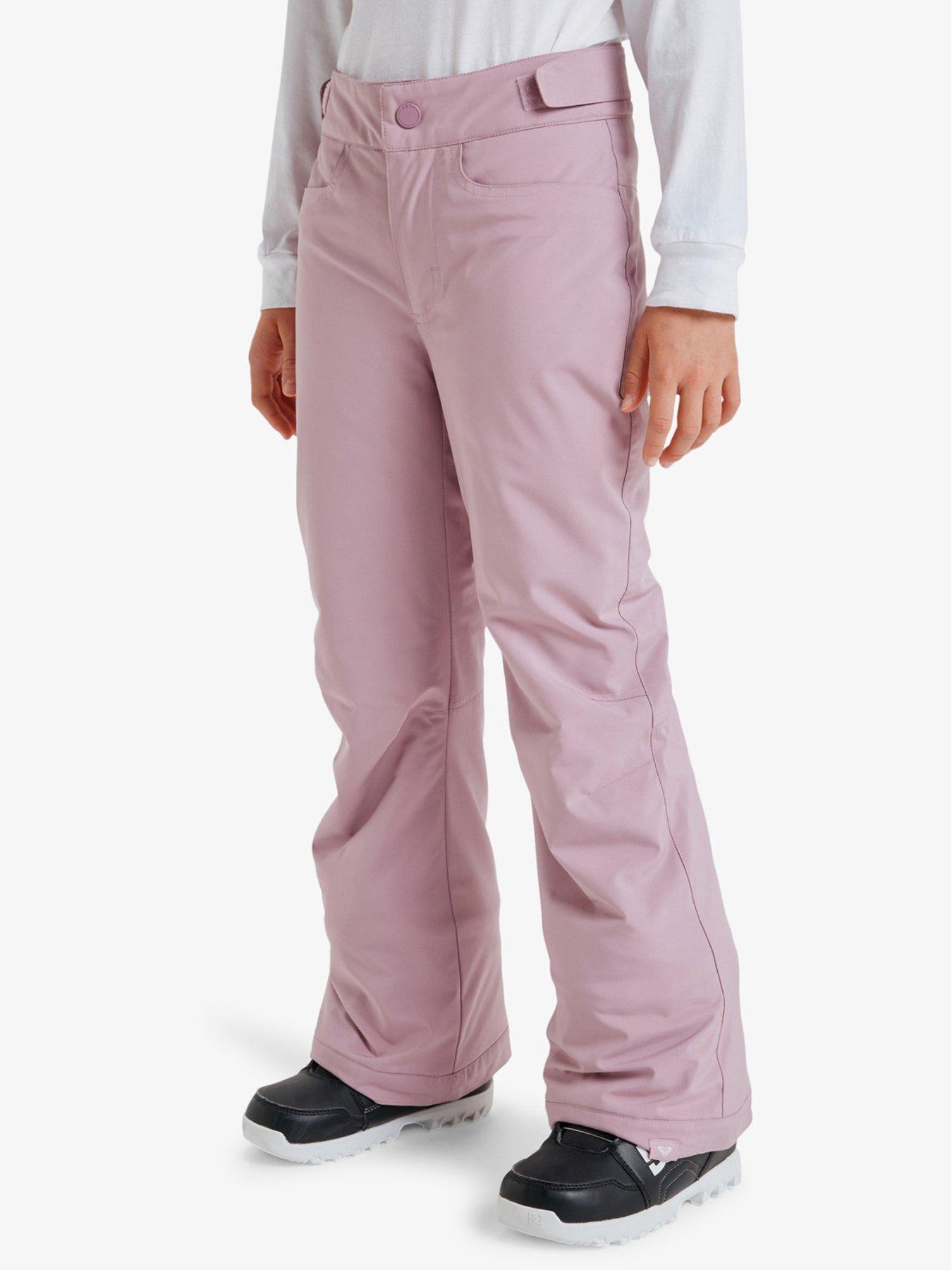  image of roxy-junior-girls-skiing-backyard-pants-purple