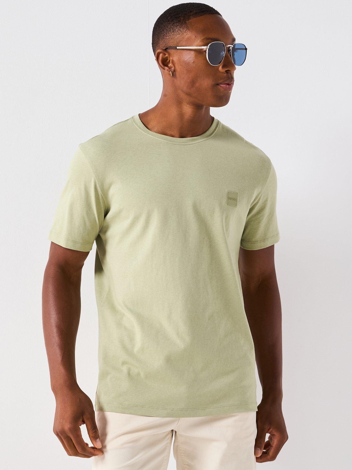 BOSS Tales Tonal Logo Relaxed Fit T-Shirt - Green