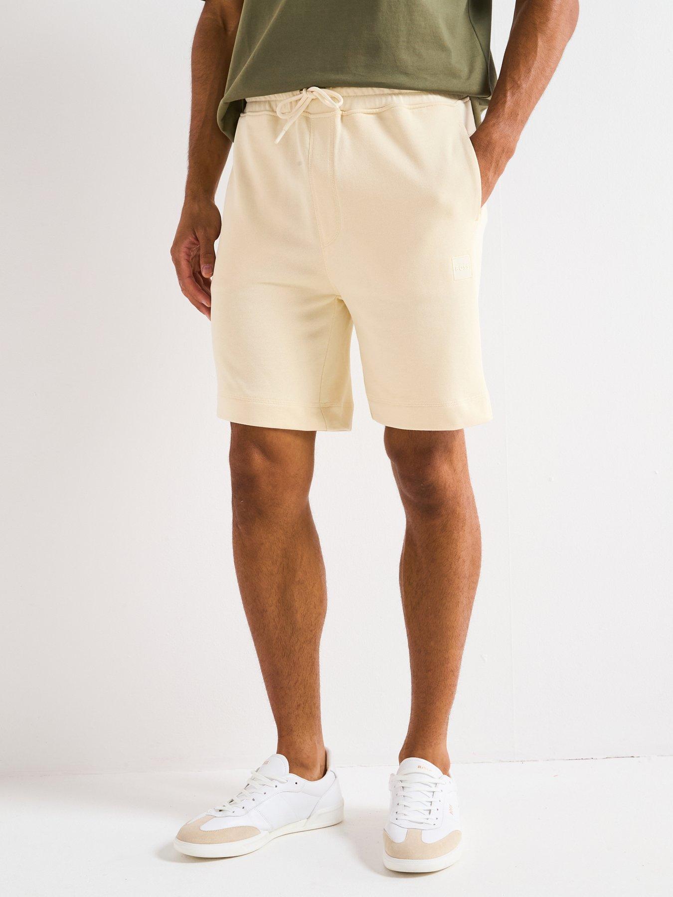 BOSS Sewalk Jersey Shorts - Beige