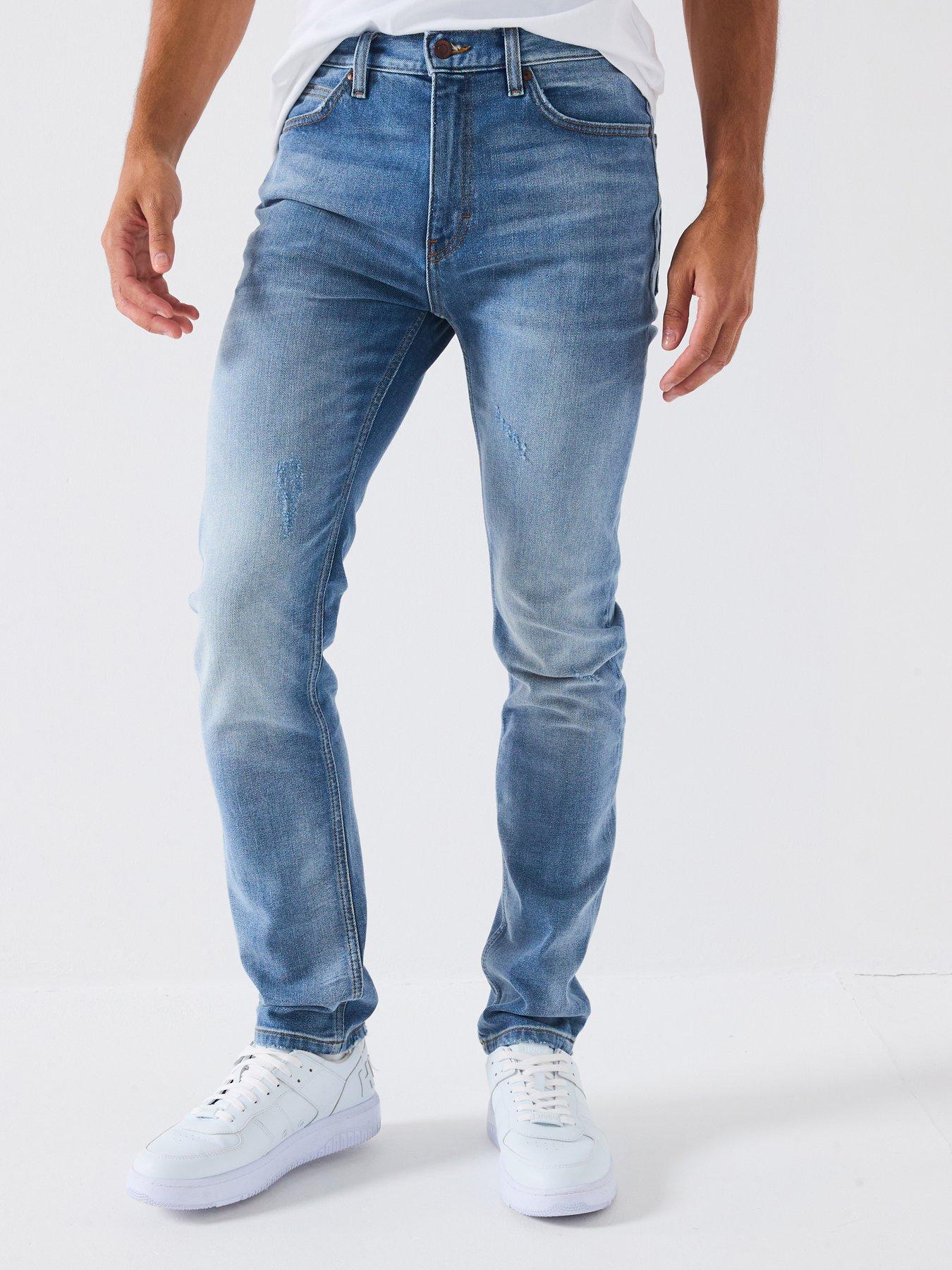 Image 1 of 6 of HUGO 708 Slim Fit Jeans - Light Wash