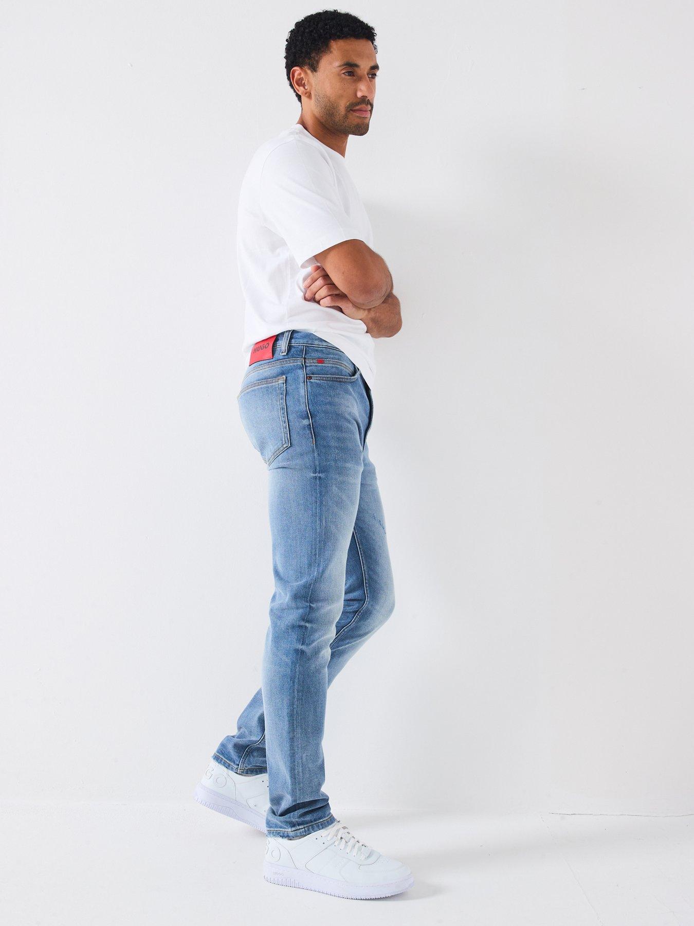 Image 6 of 6 of HUGO 708 Slim Fit Jeans - Light Wash