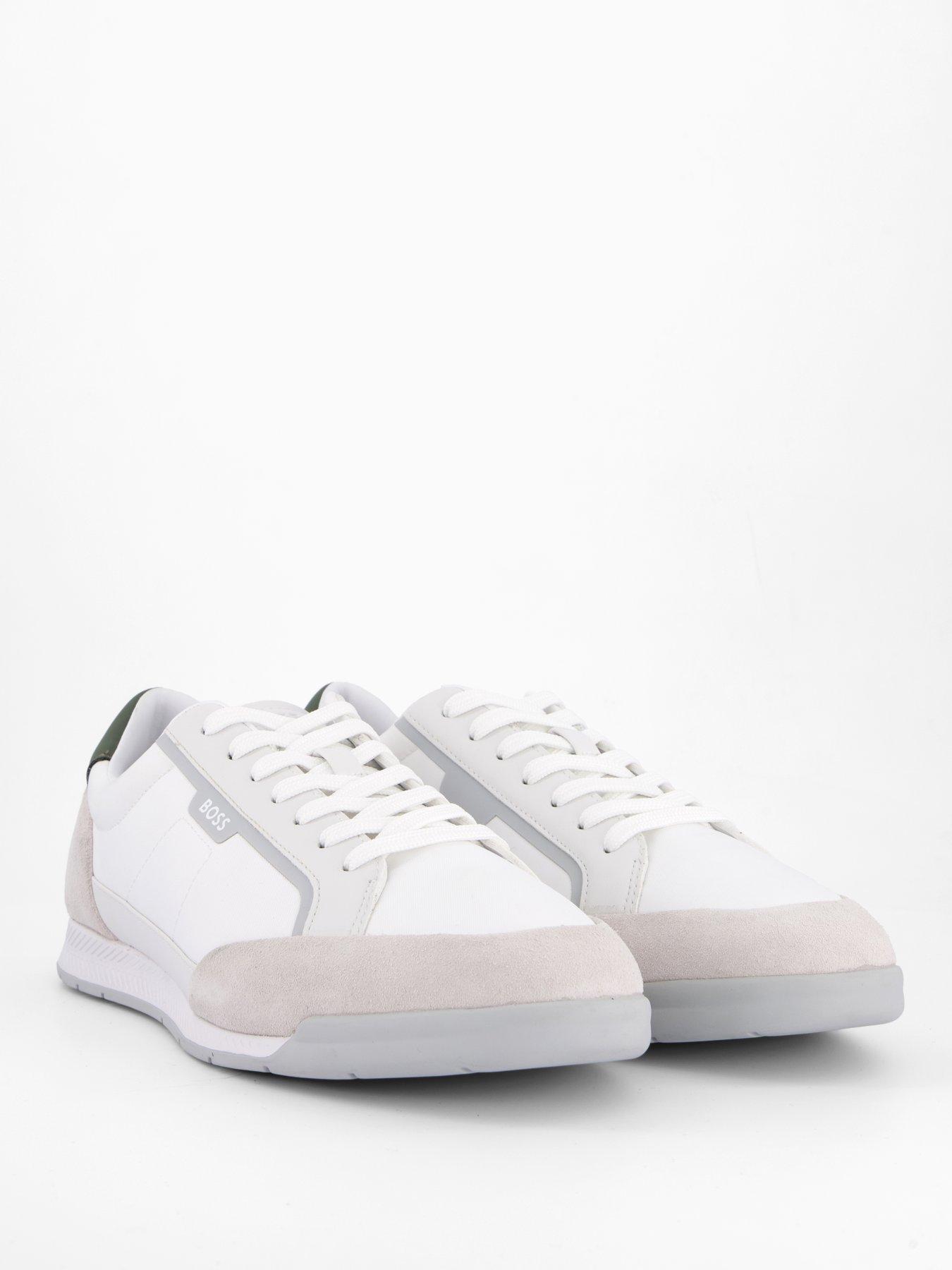  image of boss-nitan-suede-mesh-trainers-off-white
