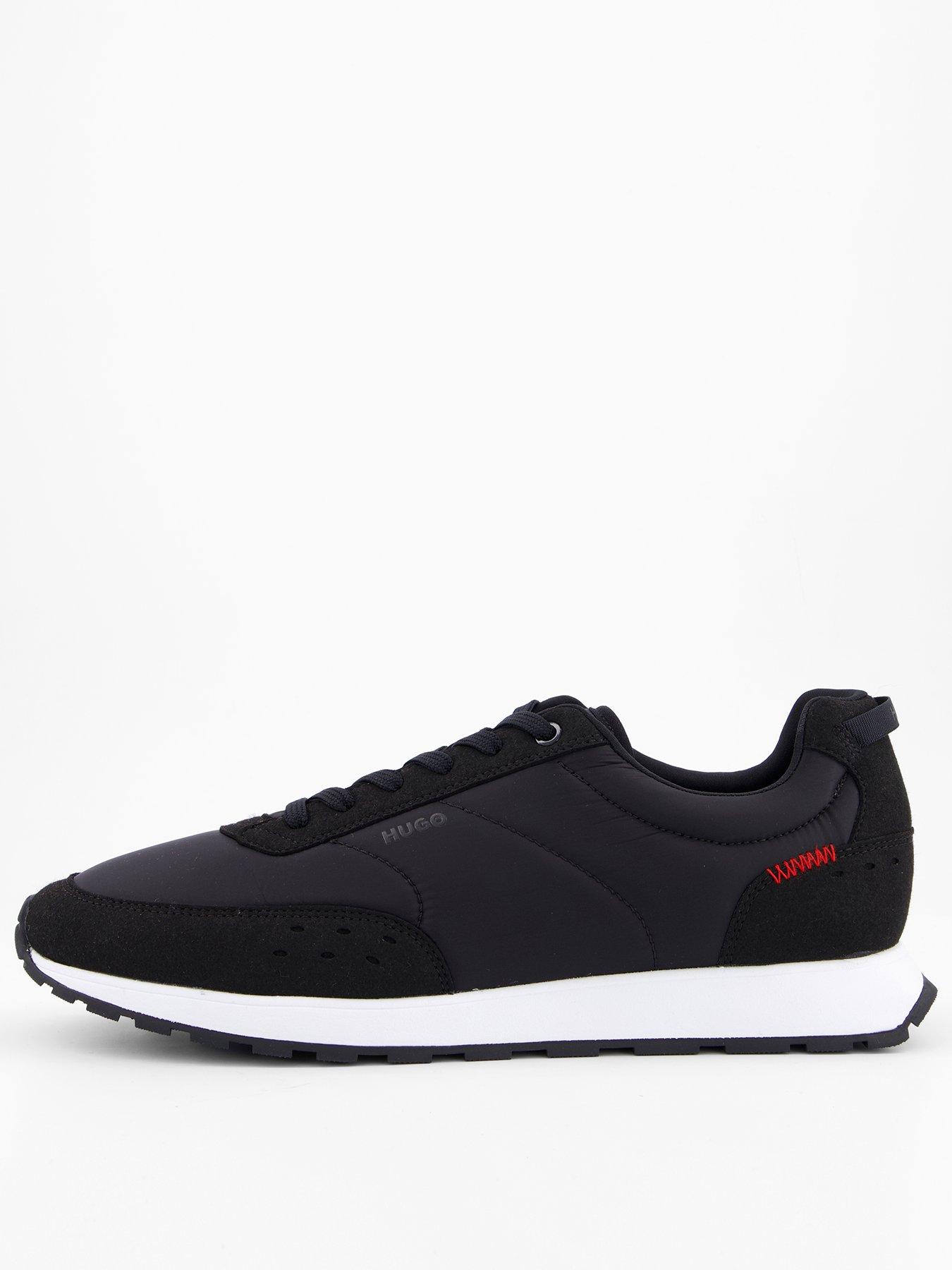 Image 1 of 7 of HUGO Icelin Nylon Runner Trainers - Black
