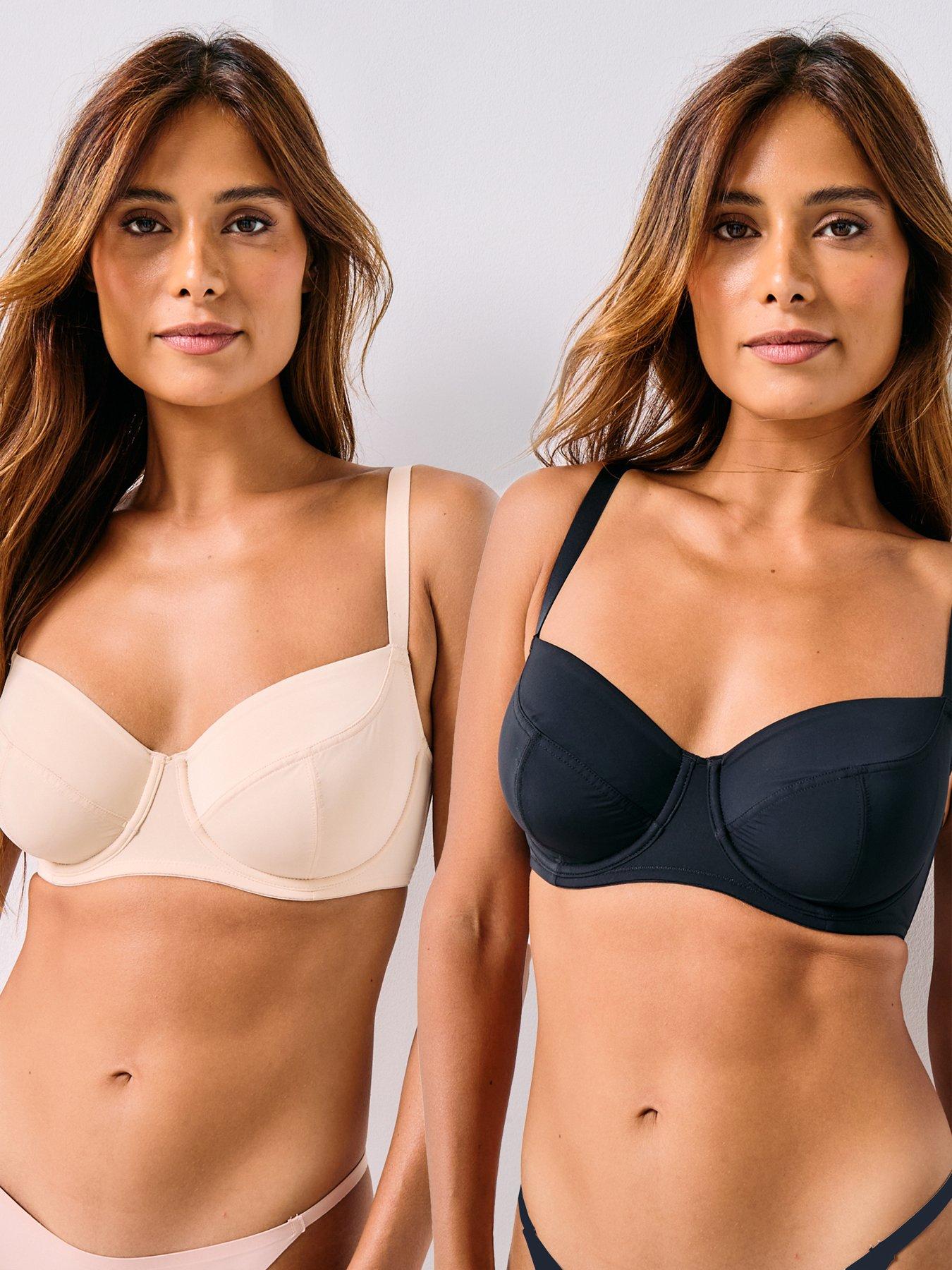  image of dorina-2pk-pluto-non-padded-wired-bra-multi