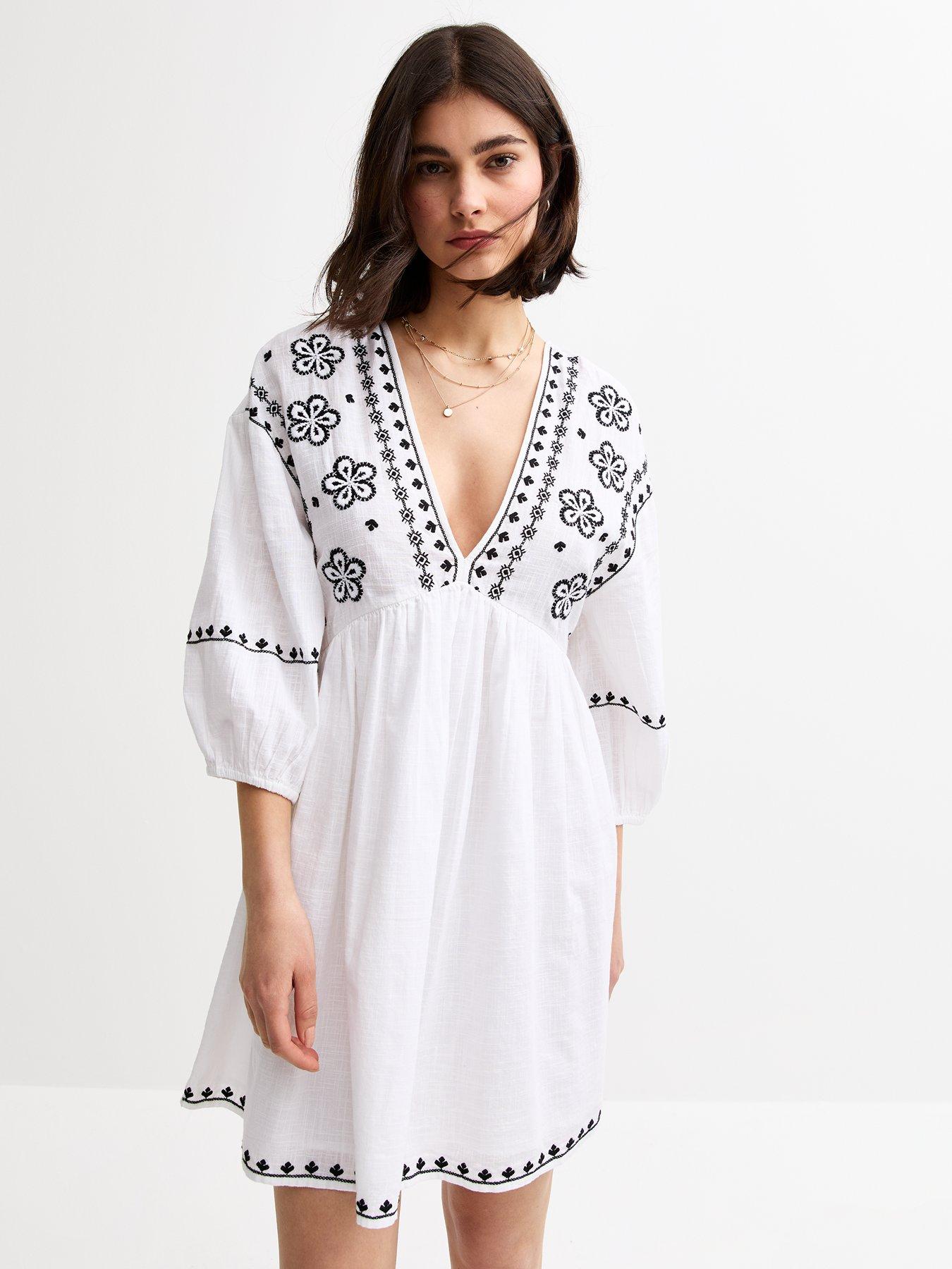 new-look-white-floral-embroidered-smock-mini-dress