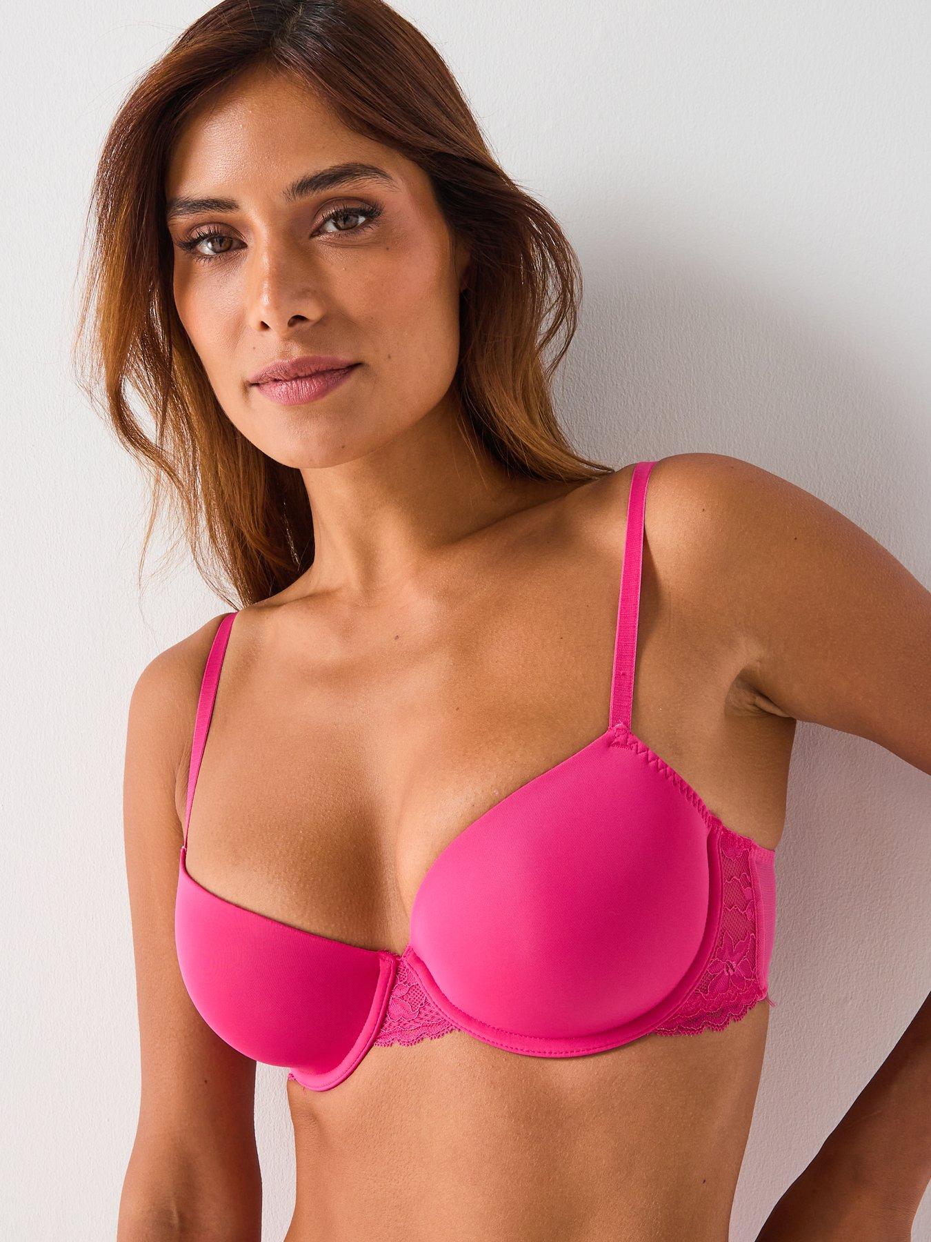 Image 2 of 6 of DORINA Dorina Willa 2pk Light Padded Demi Bra - Pink/Black