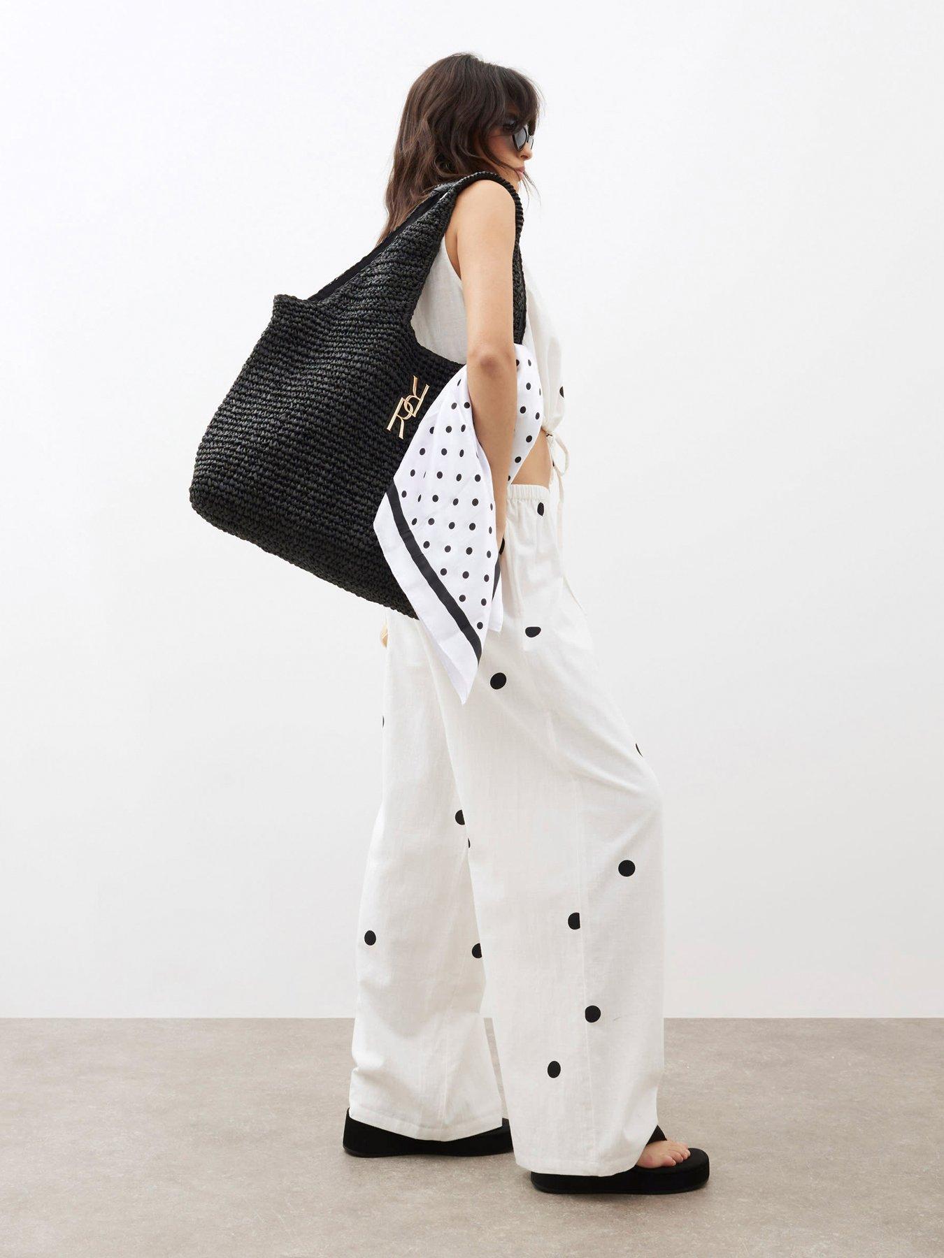 undefined Printed Trouser - Cream