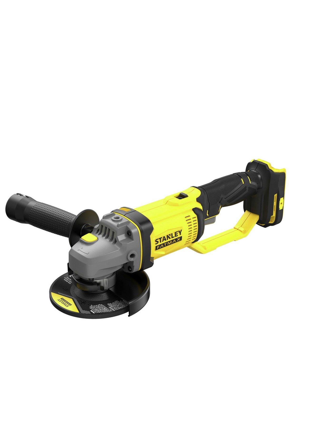 stillFront image of stanley-fatmax-18v-stanley-fatmax-v20-cordless-angle-grinder-tool-only-sfmcg400b-xj