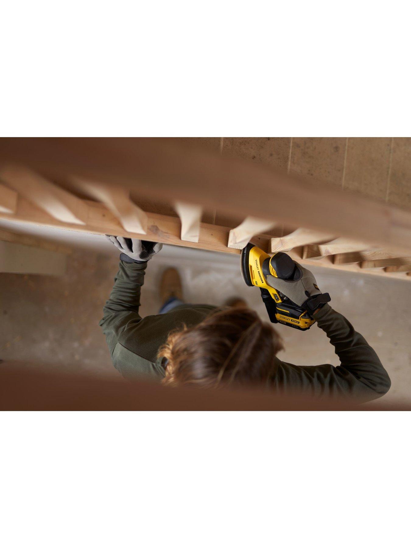  image of stanley-fatmax-18v-stanley-fatmax-v20-cordless-detail-sander-tool-only-sfmcw221b-xj