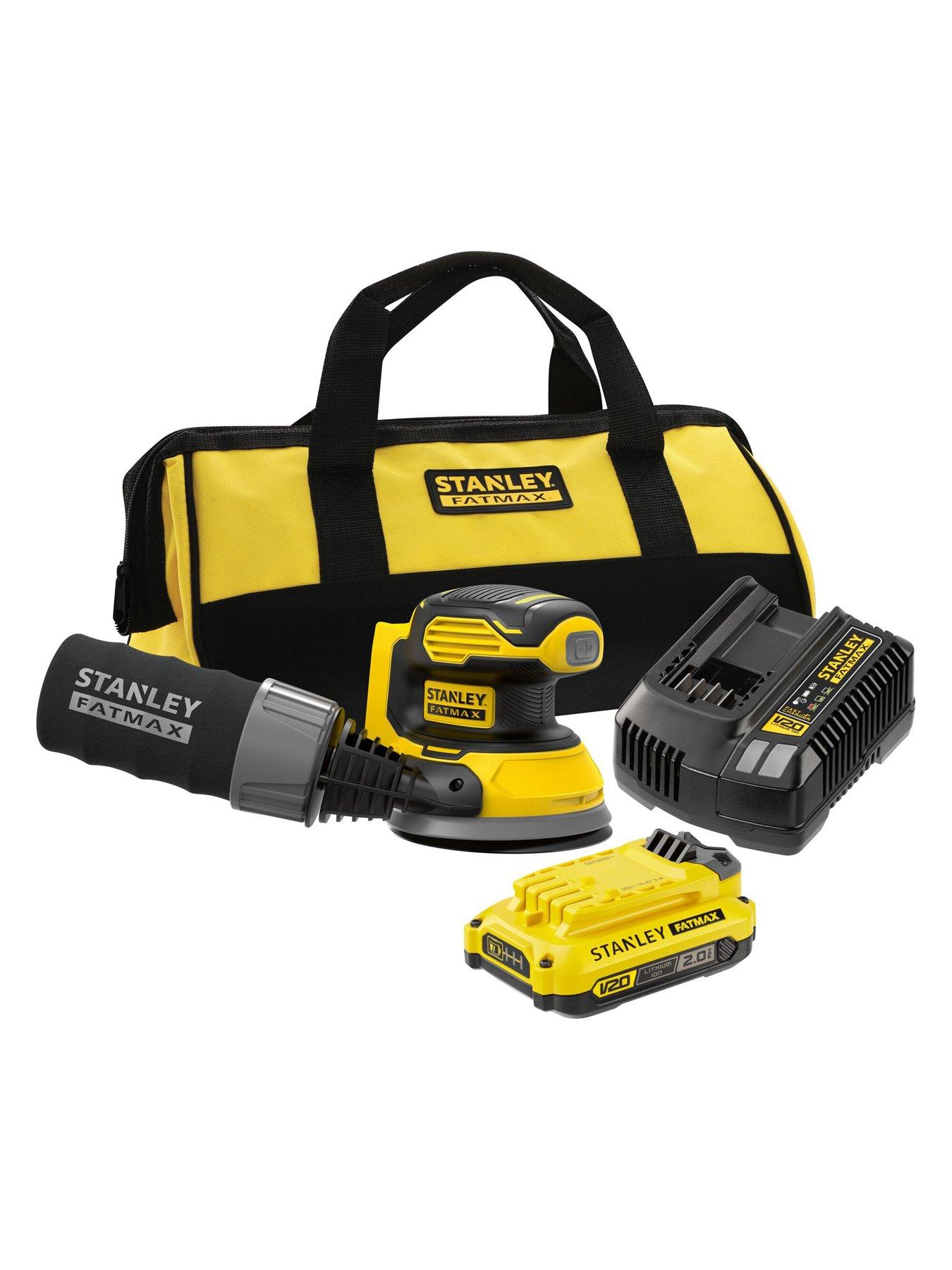  image of stanley-fatmax-18v-stanley-fatmax-v20-cordless-random-orbit-sander-tool-only-sfmcw220b-xj