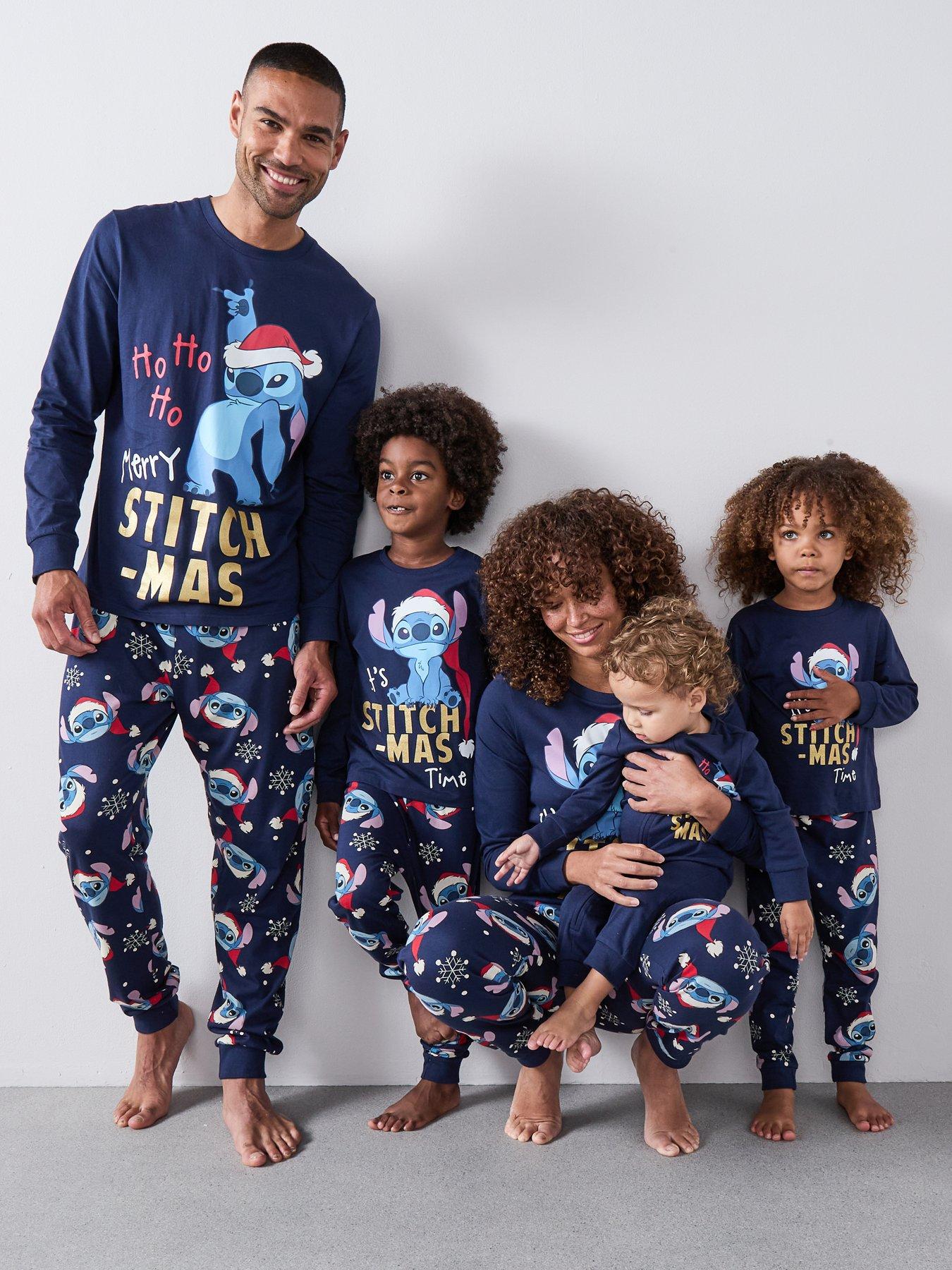 The Very Collection Stitch Festive Family Pyjamas - Blue