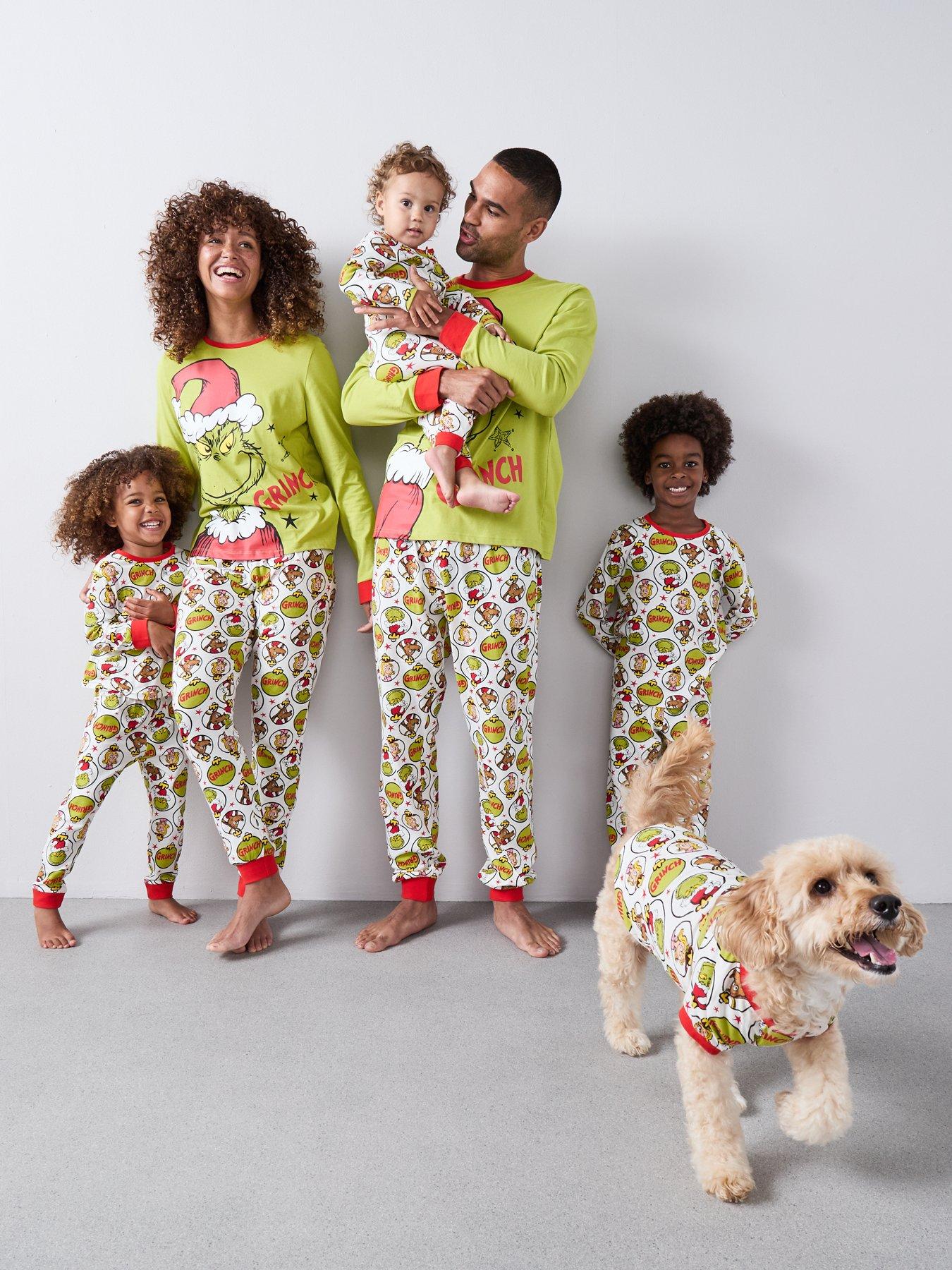 undefined Ladies Grinch Family Christmas Pj  - Green