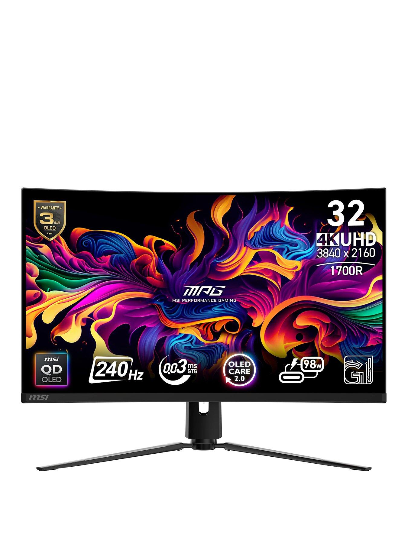 MSI MPG 321CURX QD-OLED 32-inch, 4K UHD, 240Hz, 0.03ms, Adaptive Sync, Curved Gaming Monitor