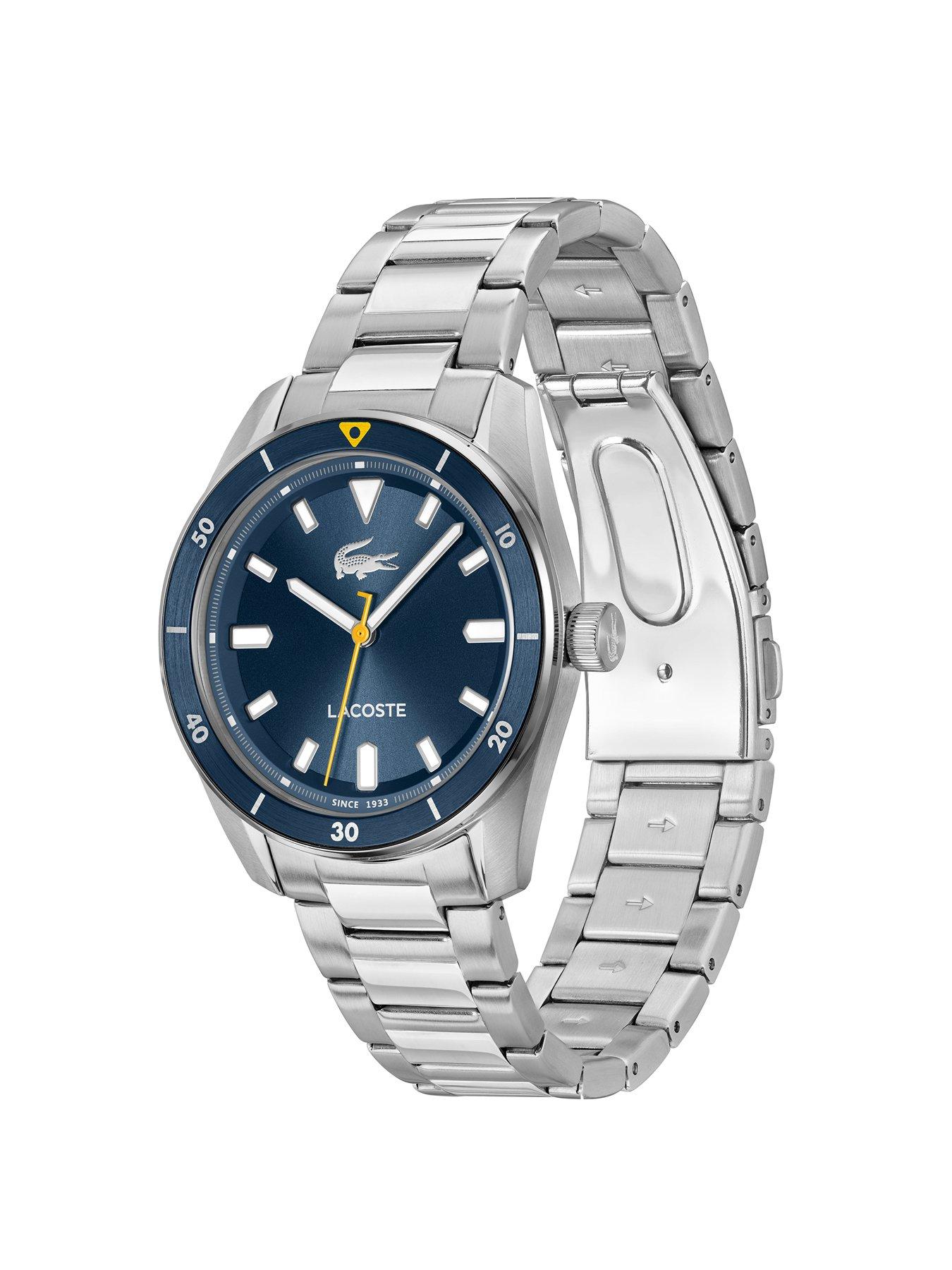 Image 3 of 5 of Lacoste Boston Men's Watch Blue Dial Wrist Watch - Silver