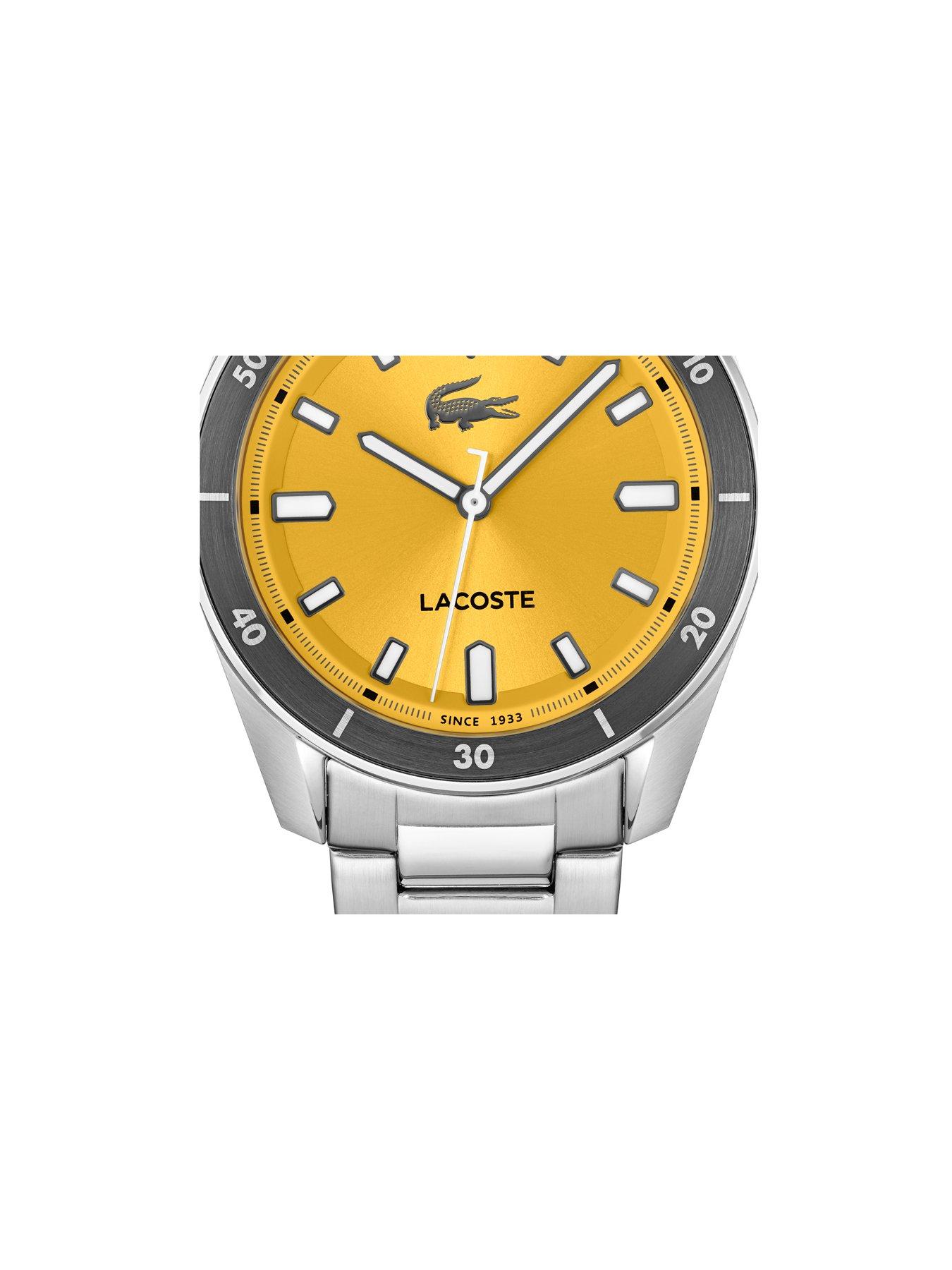  image of lacoste-boston-mens-watch-yellow