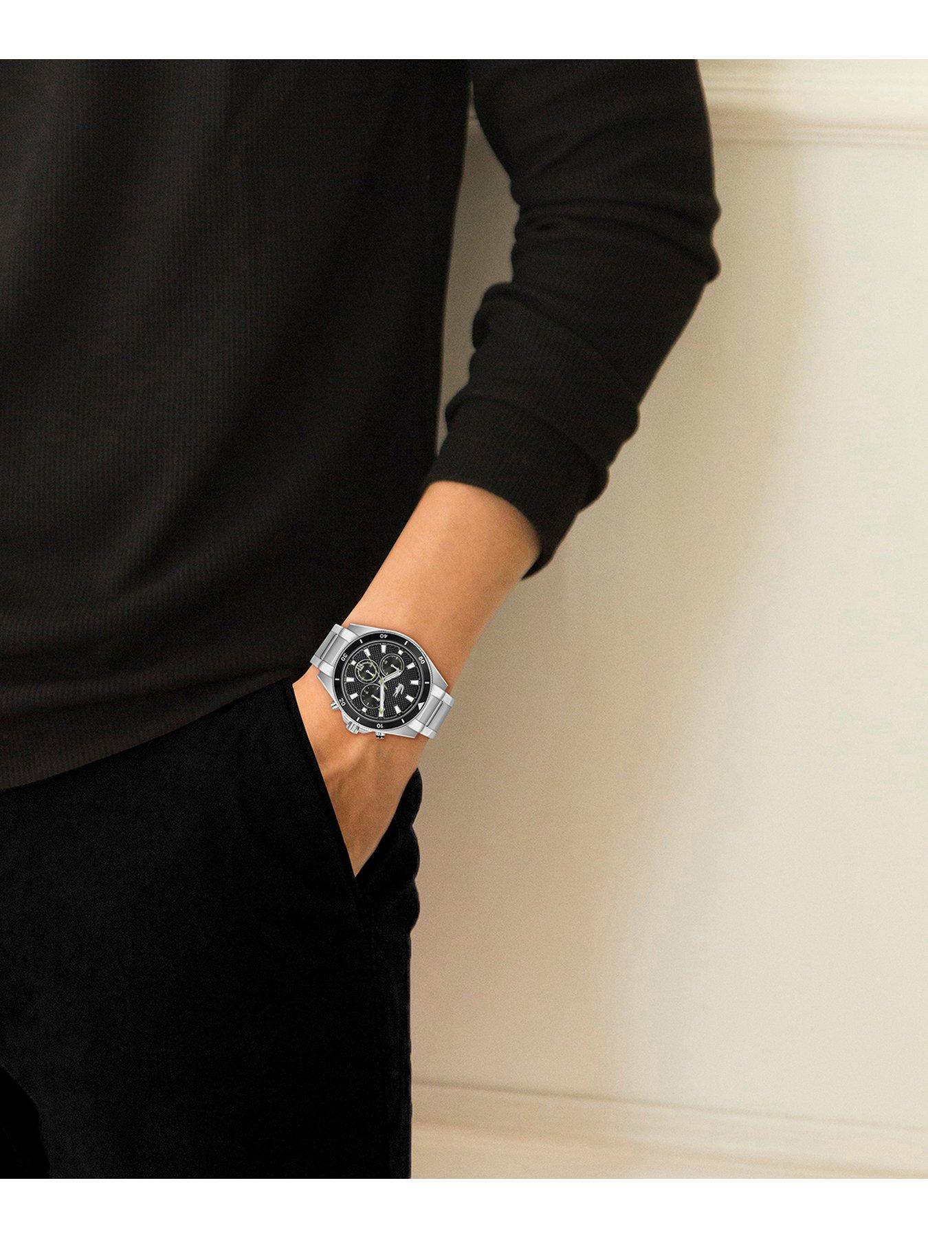  image of lacoste-mainsail-mens-watch-black-dial