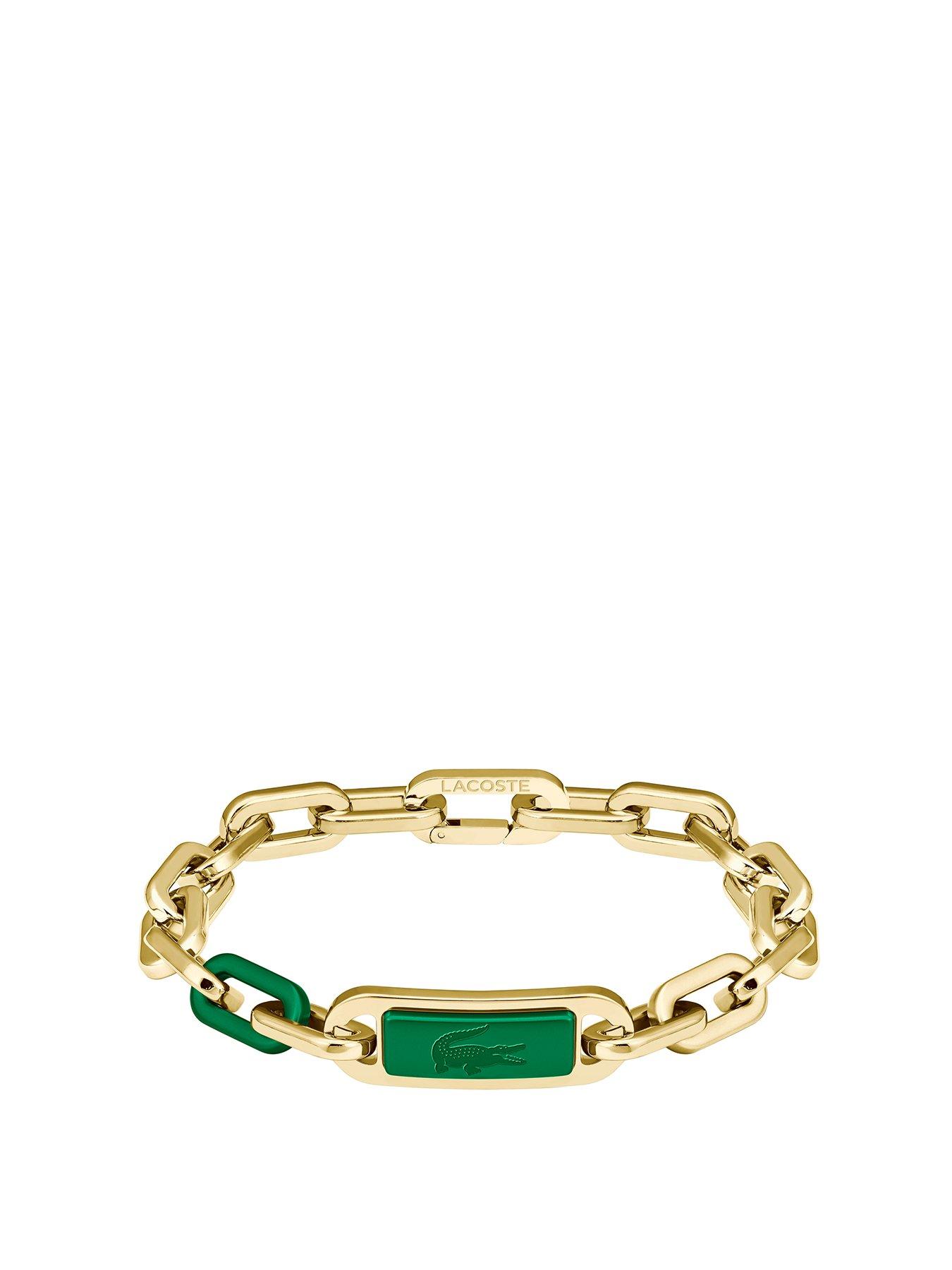  image of lacoste-crew-mens-bracelet-gold