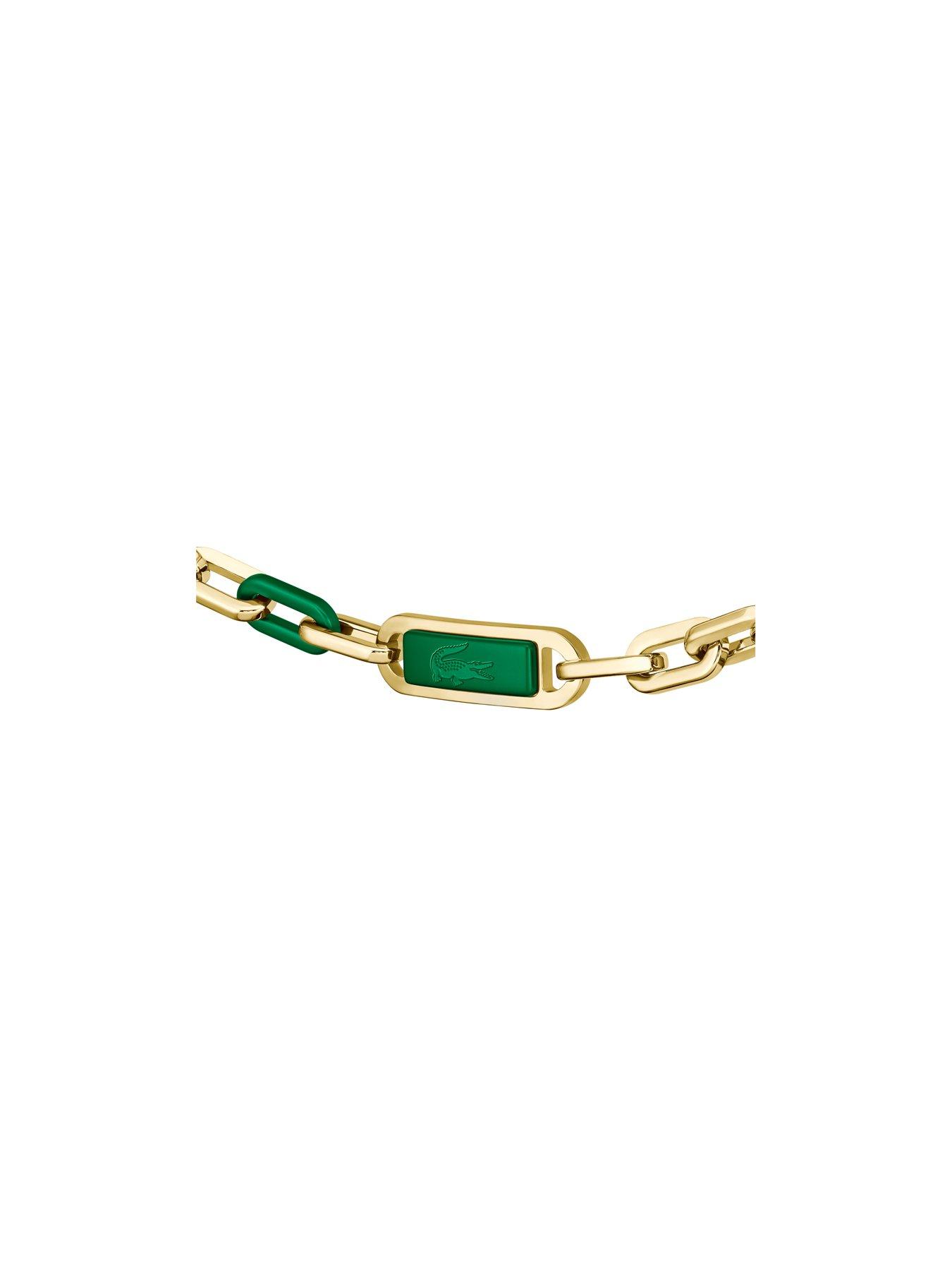  image of lacoste-crew-mens-bracelet-gold