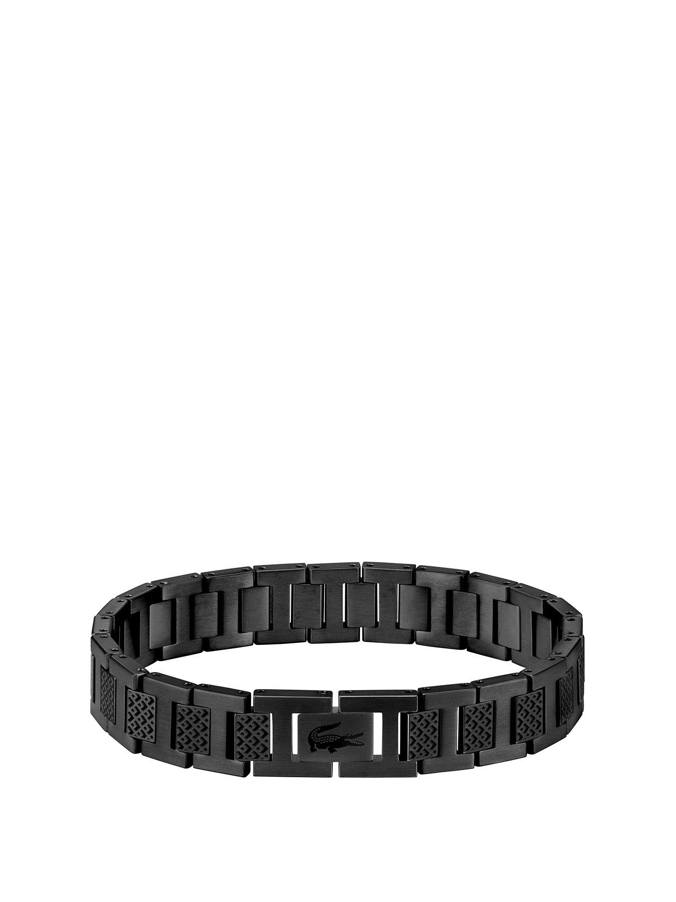  image of lacoste-metropole-mens-bracelet-black