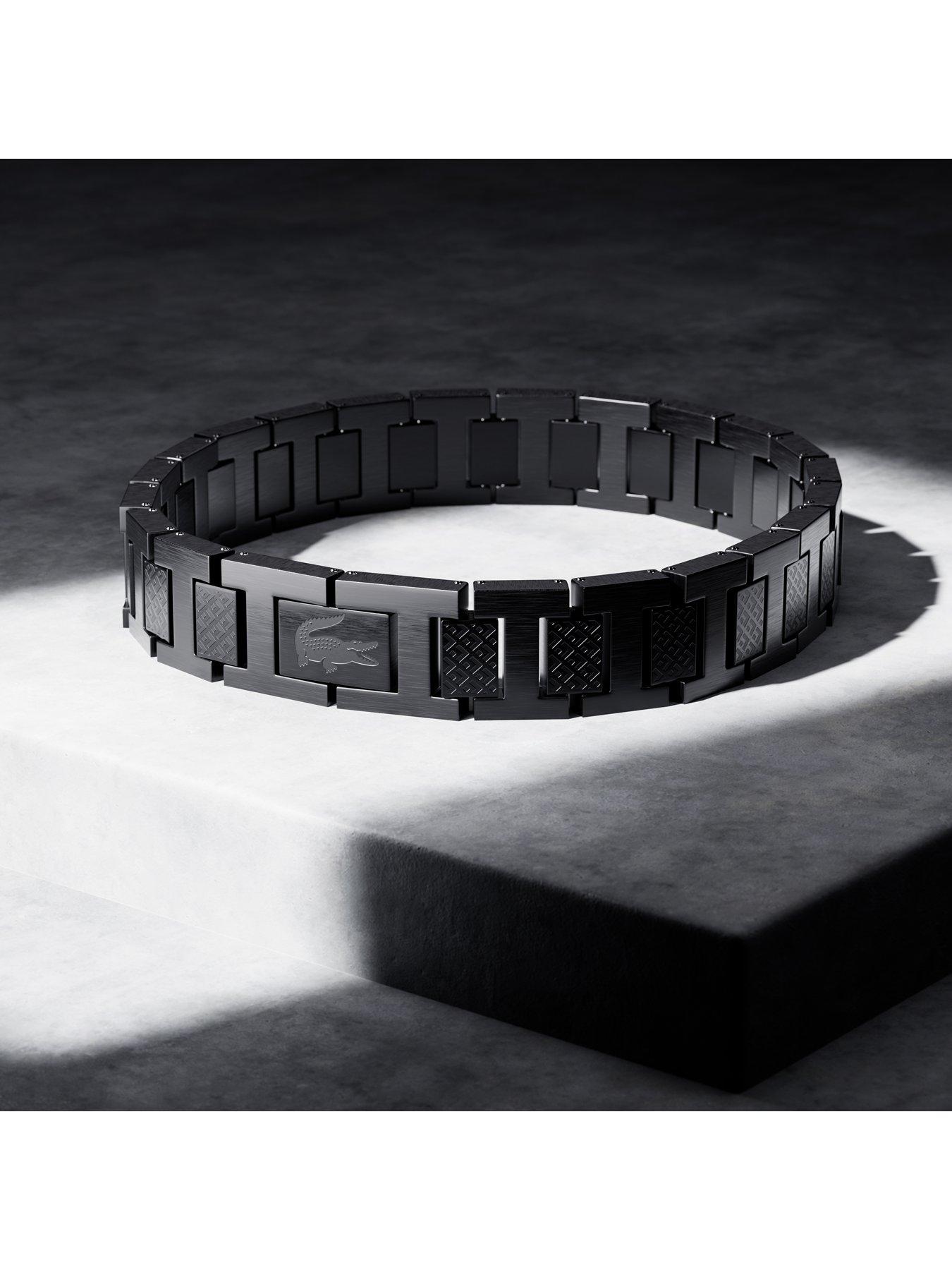 image of lacoste-metropole-mens-bracelet-black