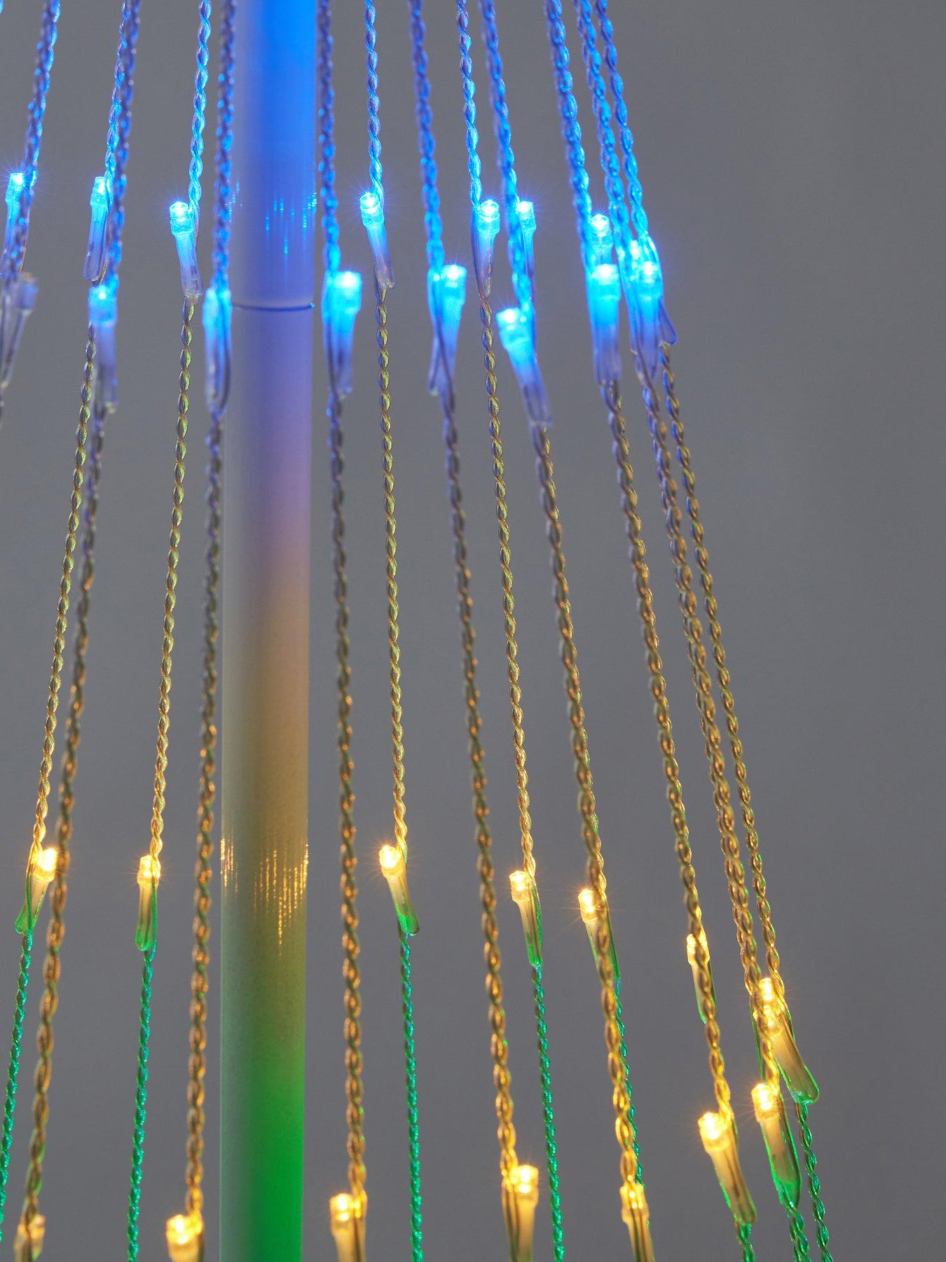 Image 4 of 7 of Very Home 5.5ft Waterfall Led Indoor/outdoor Christmas Tree Light