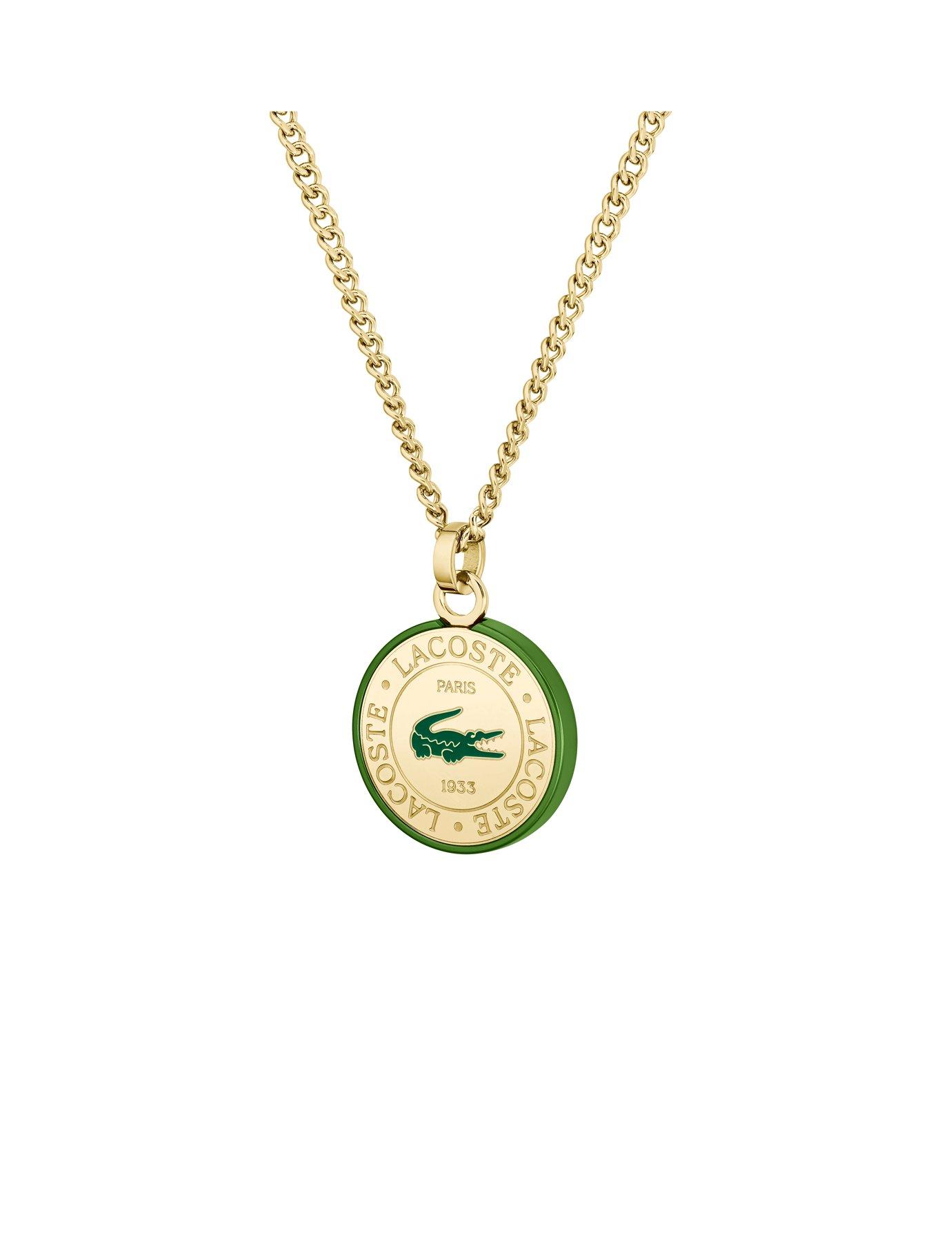  image of lacoste-vigor-mens-necklace-gold