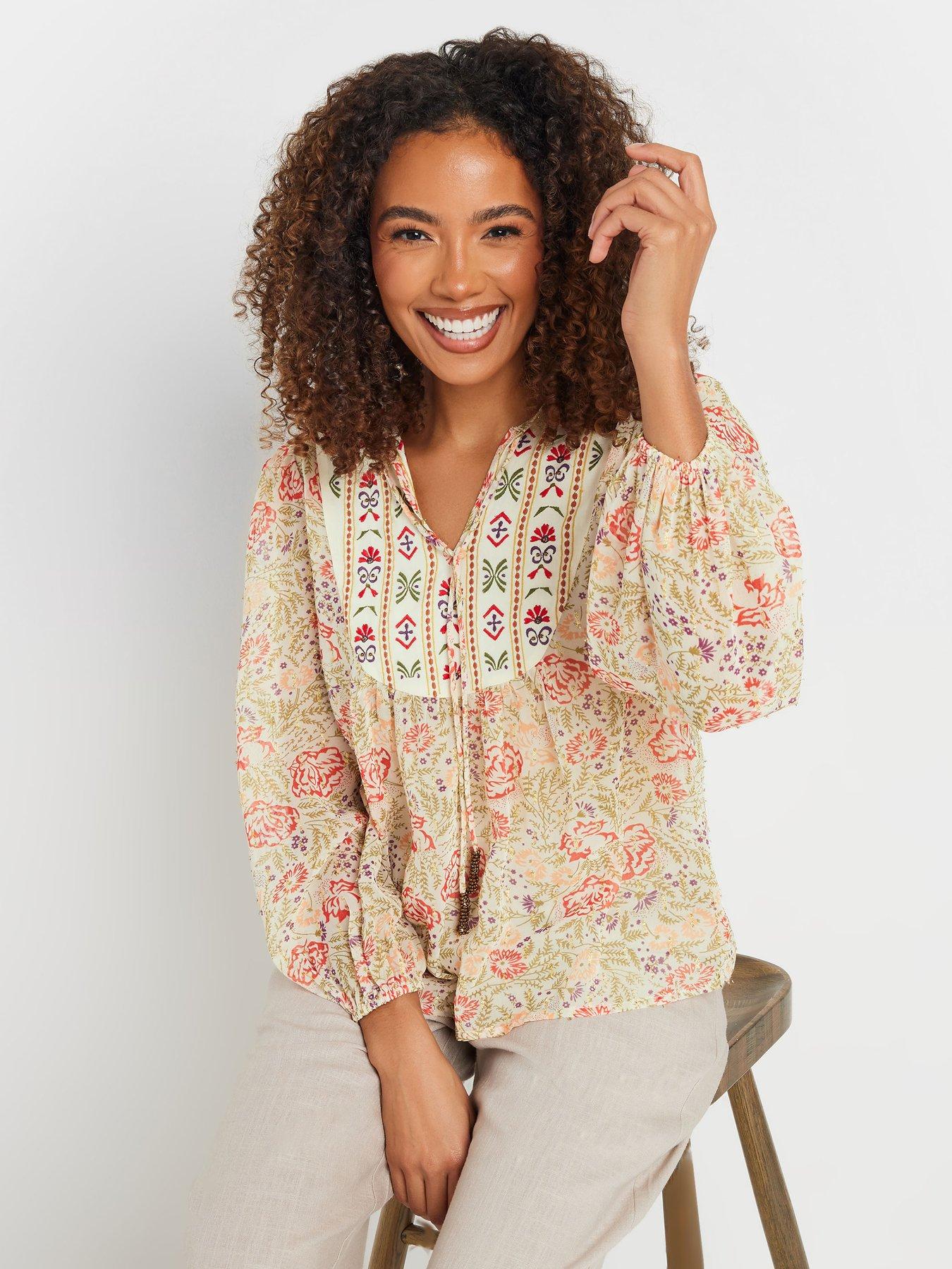  image of mco-printed-boho-blouse
