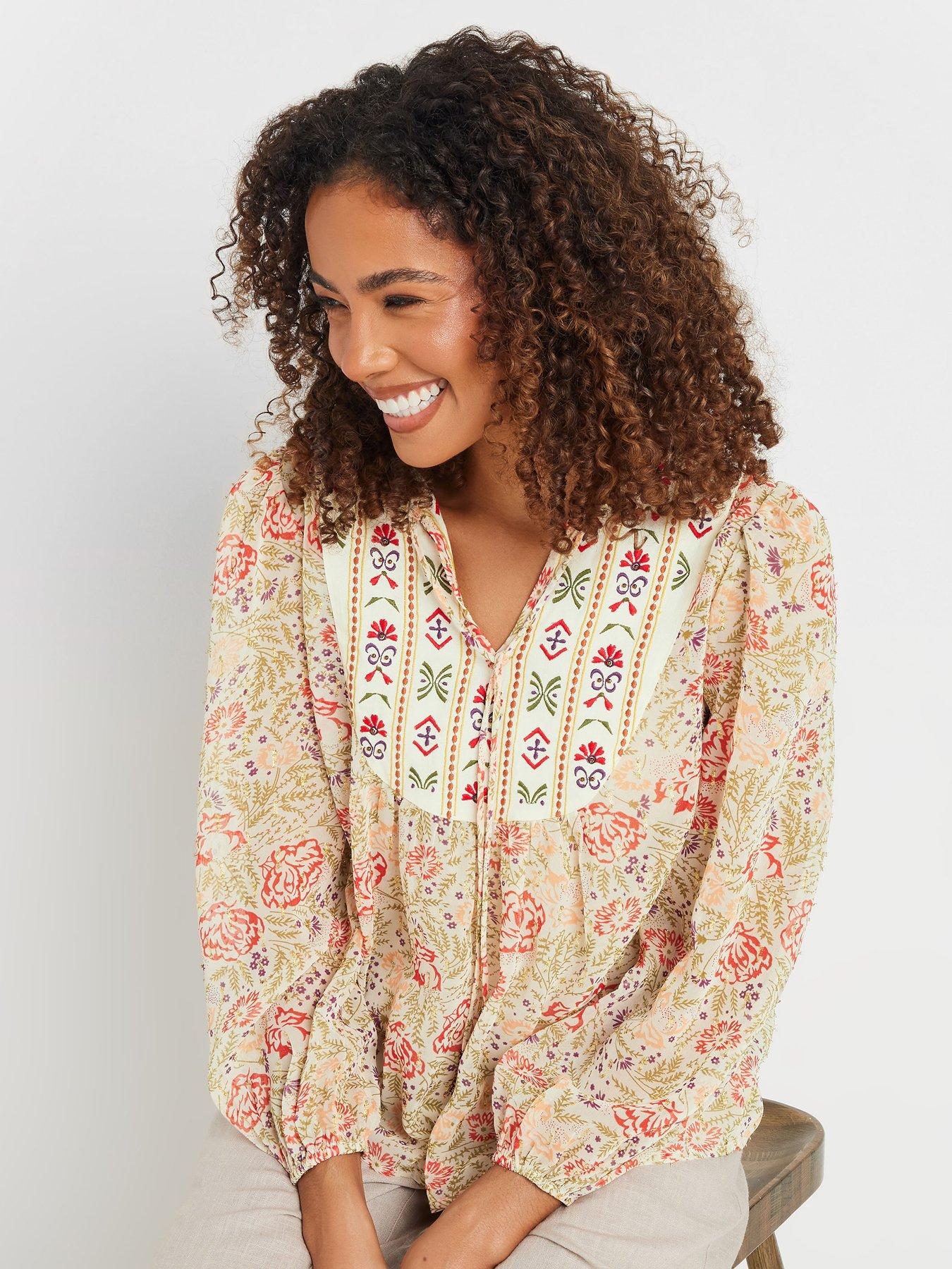  image of mco-printed-boho-blouse