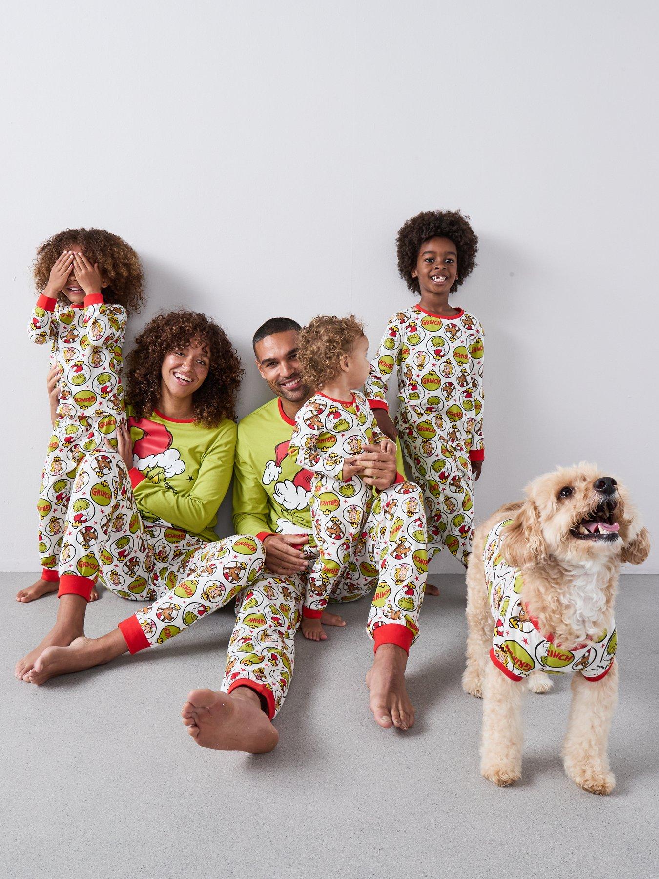 The Grinch Kids Grinch Family Christmas Pj  - Green