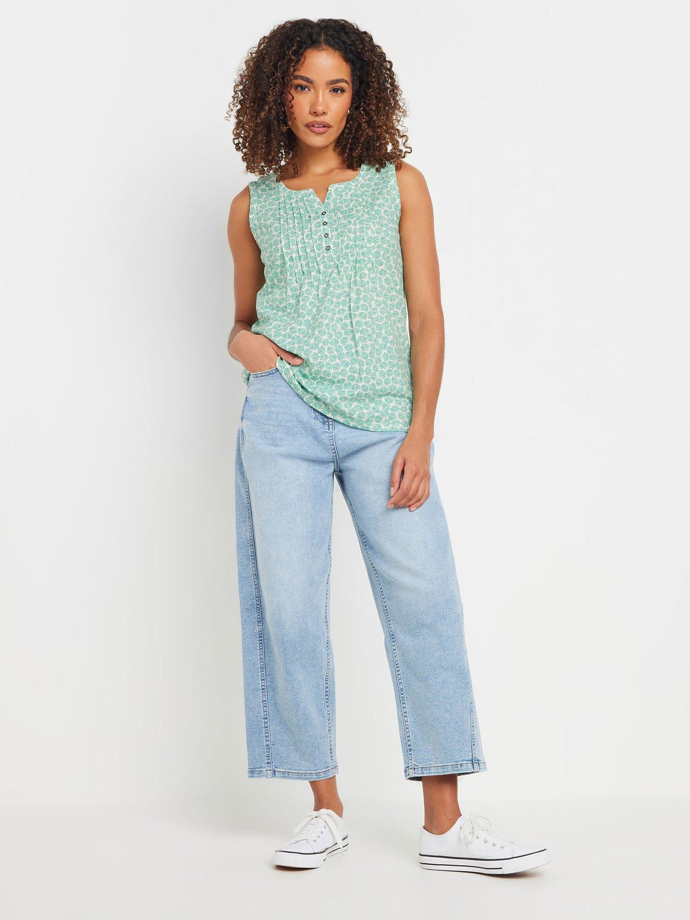  image of mco-2-pack-sleeveless-cotton-henley-top-grey
