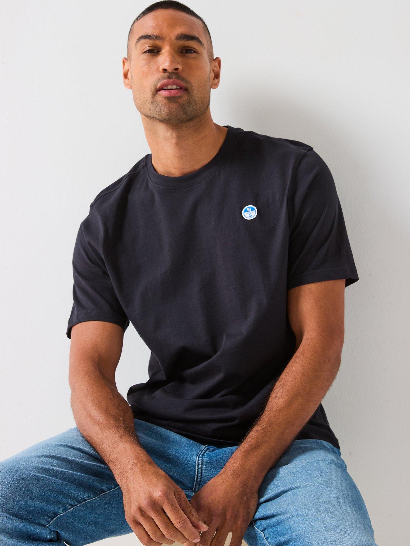 Image 4 of 6 of North Sails Basic Crew Neck T-Shirt - Black