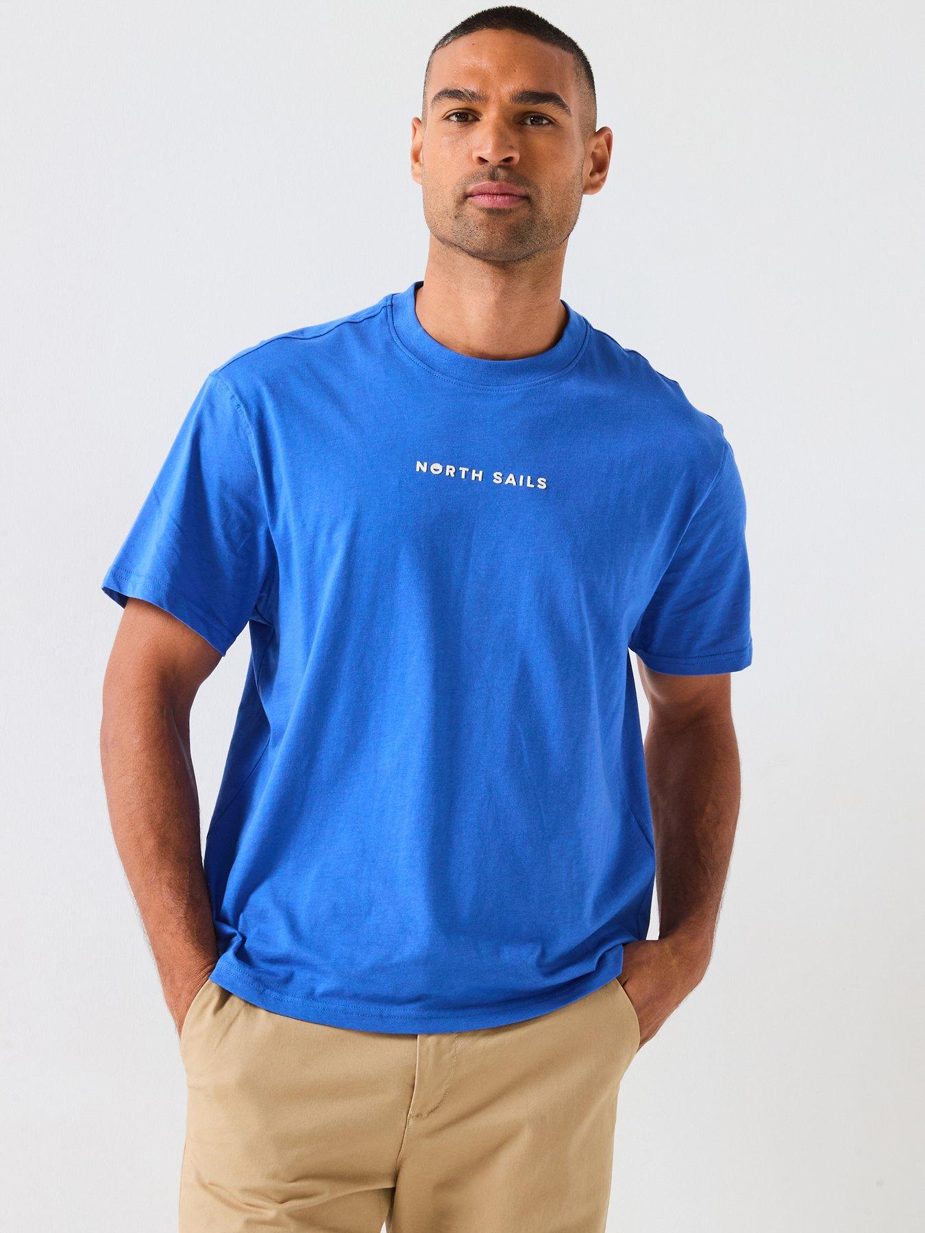 undefined Centre Logo Crew Neck T-Shirt - Blue