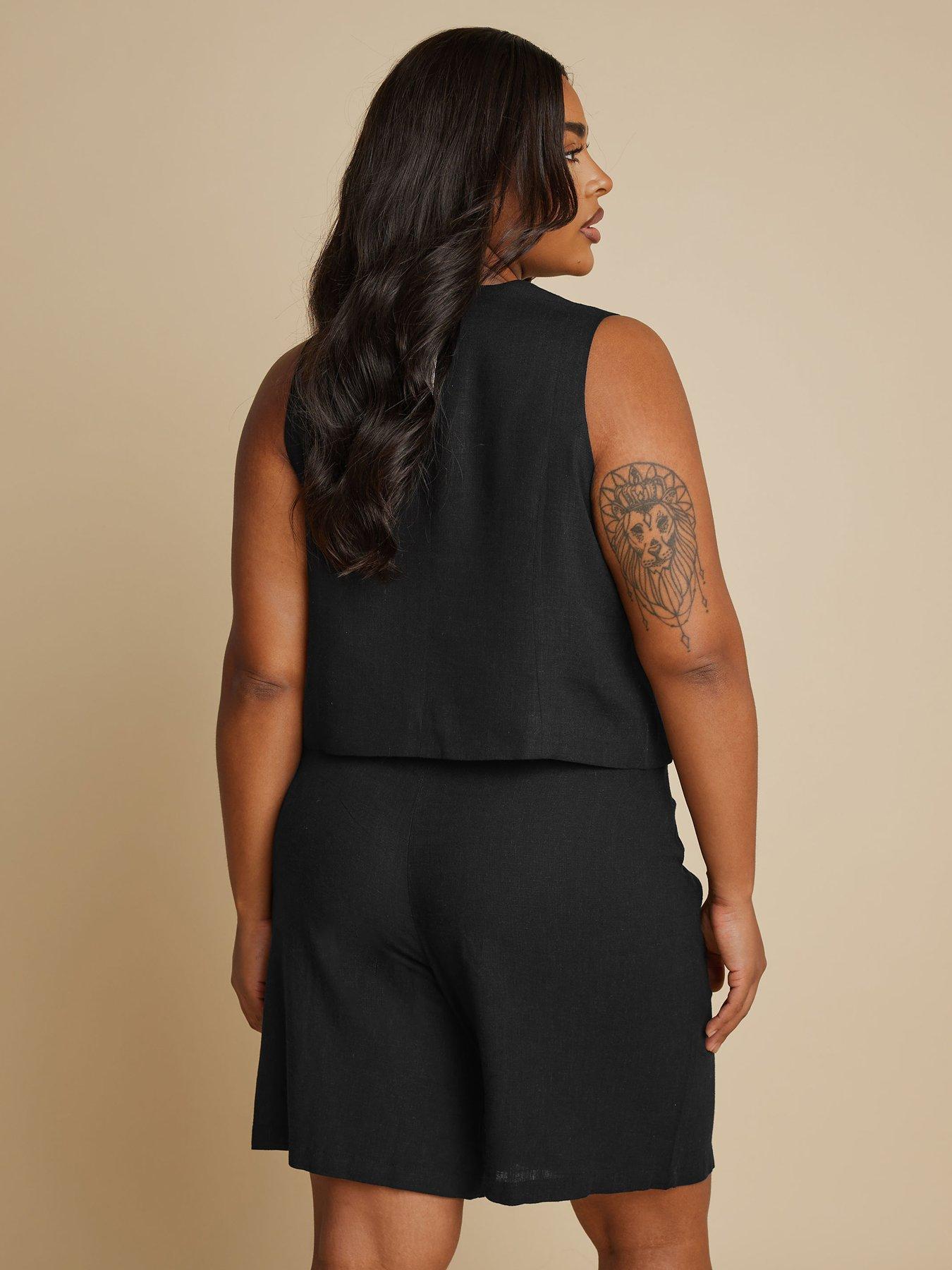  image of yours-curve-short-tie-up-waistcoat